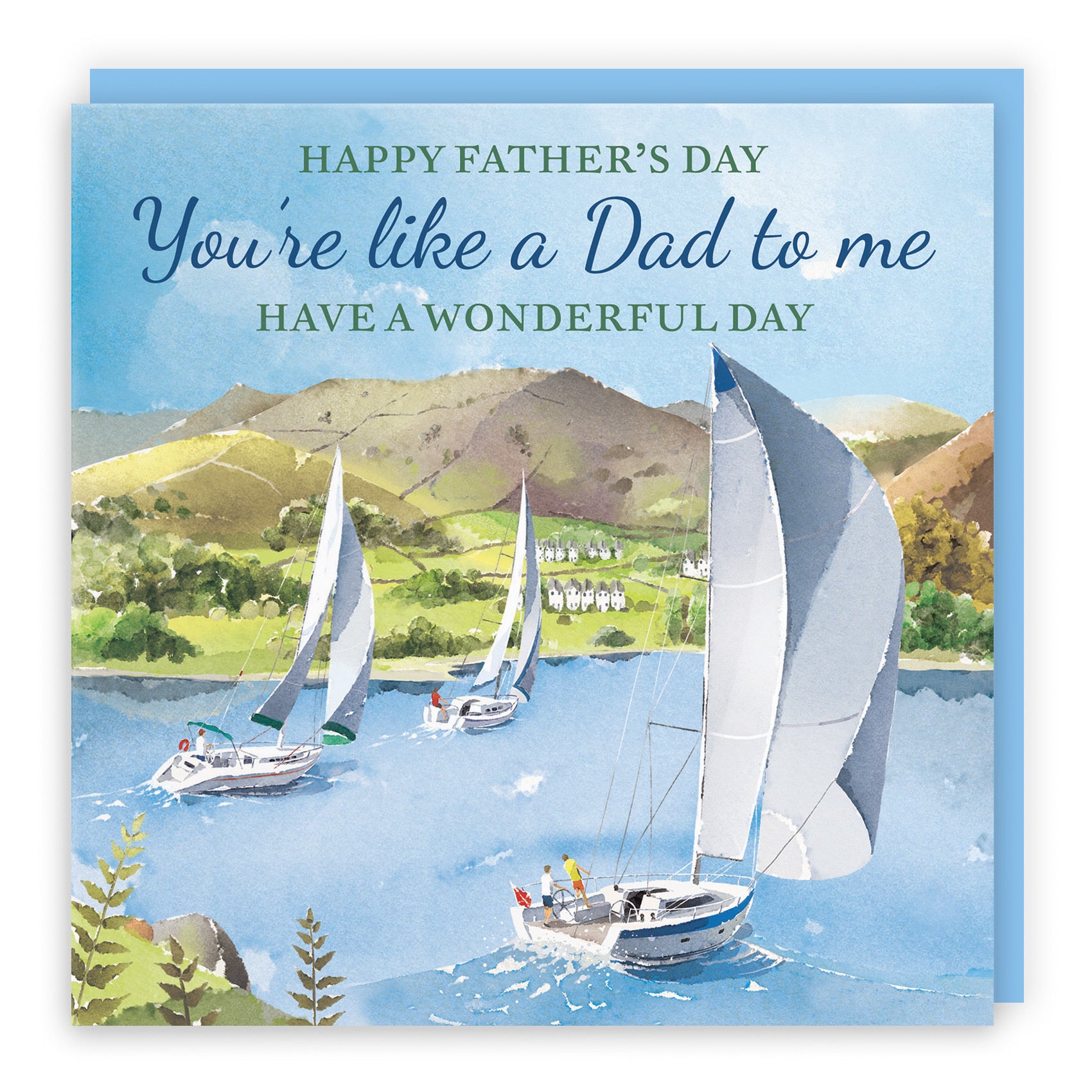 Like A Dad To Me Father's Day Card Sailing Boats Milo's Gallery - Default Title (RT07480)
