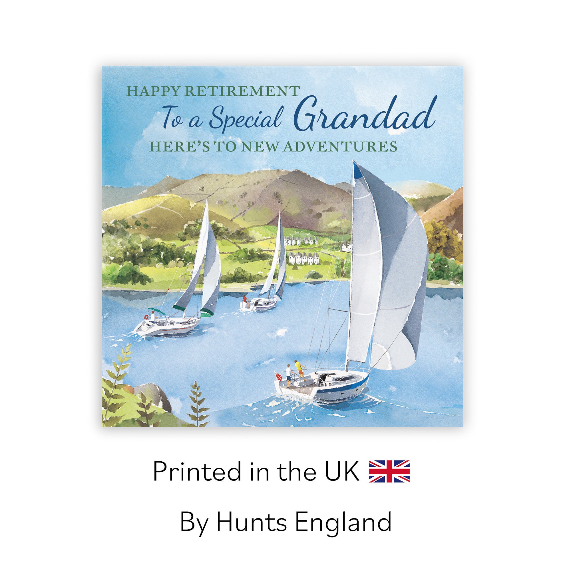 Grandad Retirement Card Sailing Boats Milo's Gallery - Default Title (RT07489)