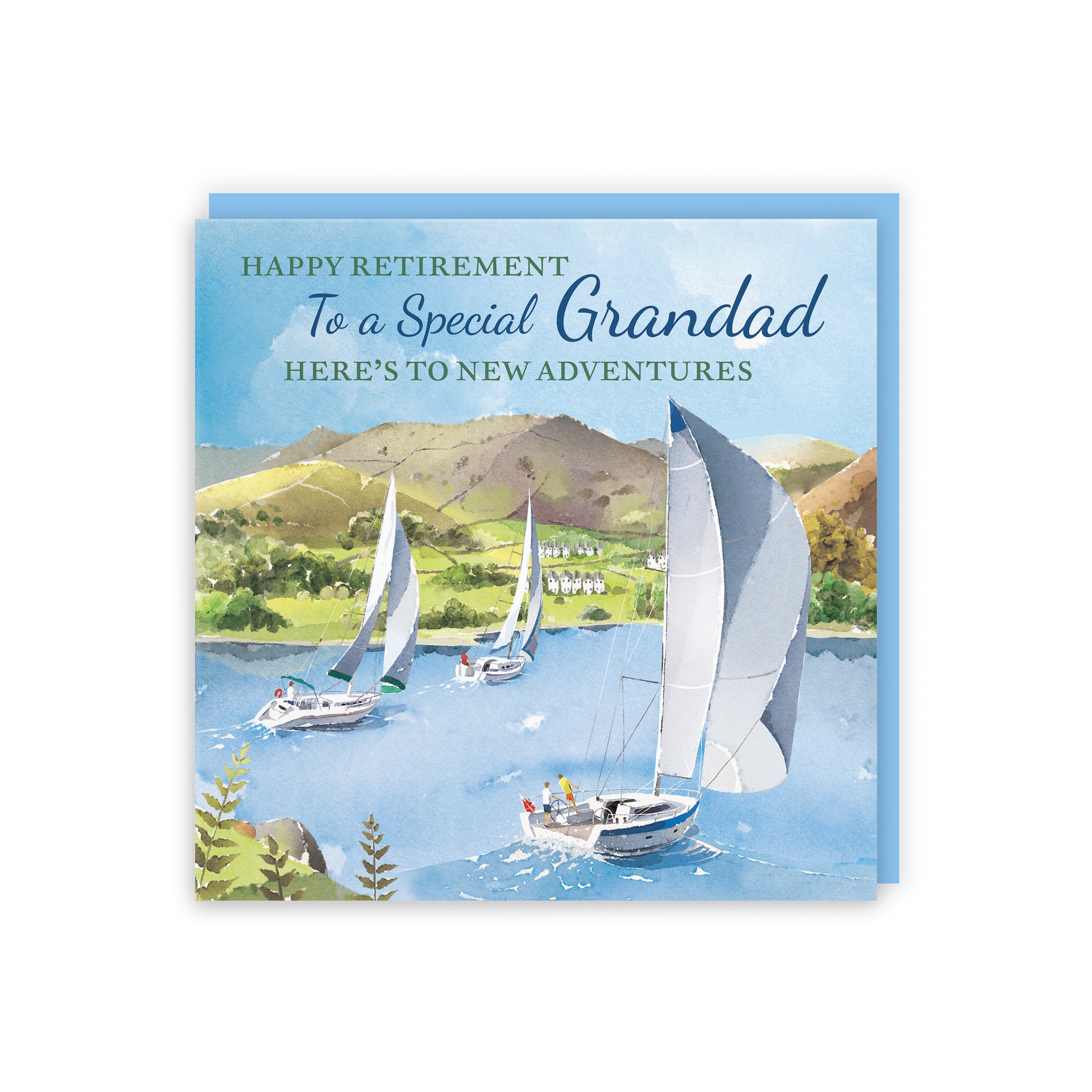 Grandad Retirement Card Sailing Boats Milo's Gallery - Default Title (RT07489)
