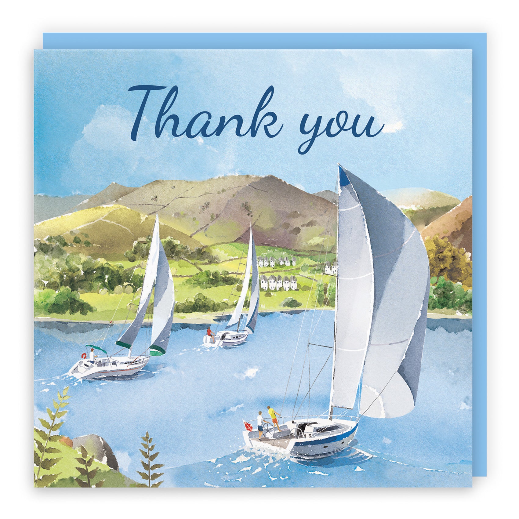 Thank You Card Sailing Boats Milo's Gallery - Default Title (RT07494)