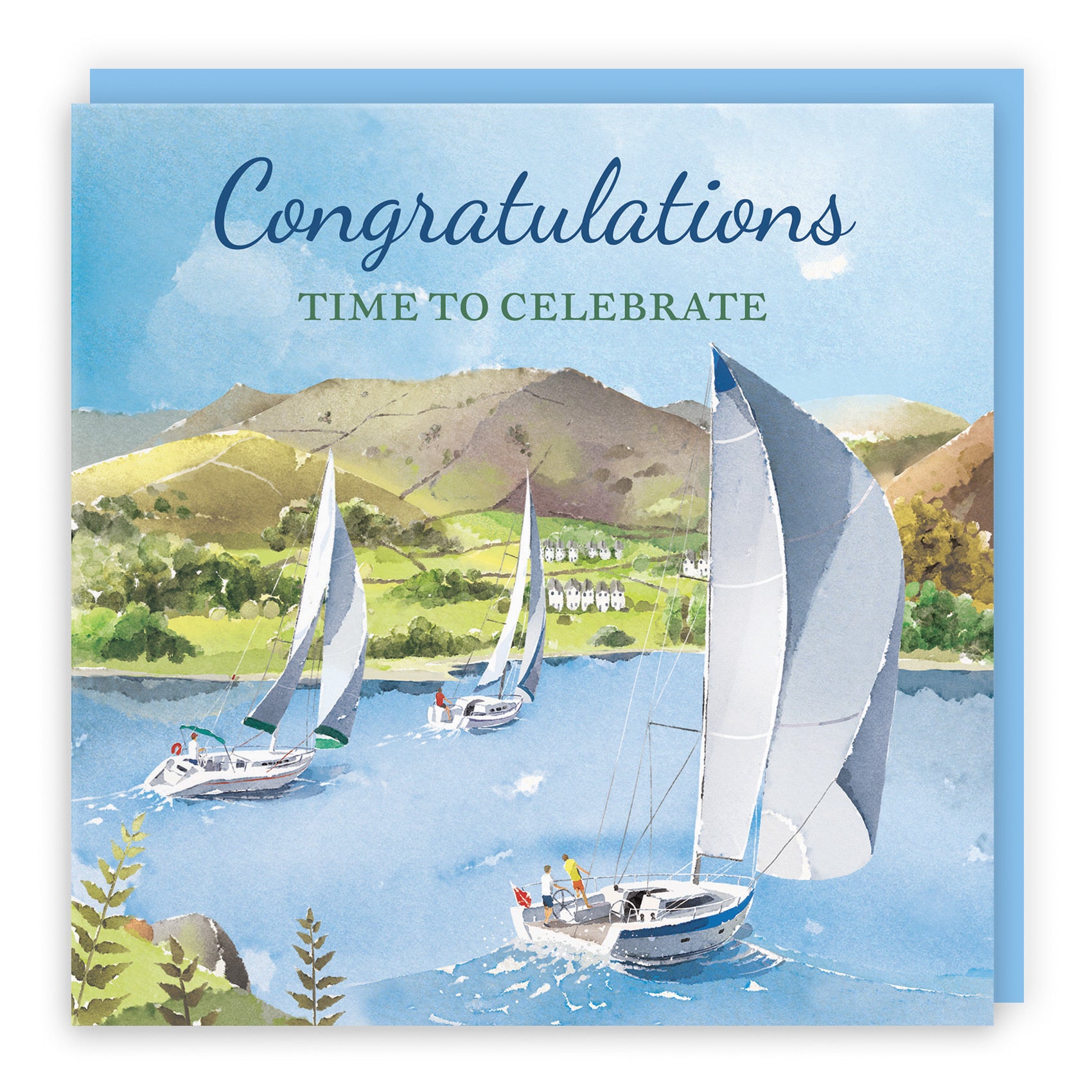 Congratulations Card Sailing Boats Milo's Gallery - Default Title (RT07498)