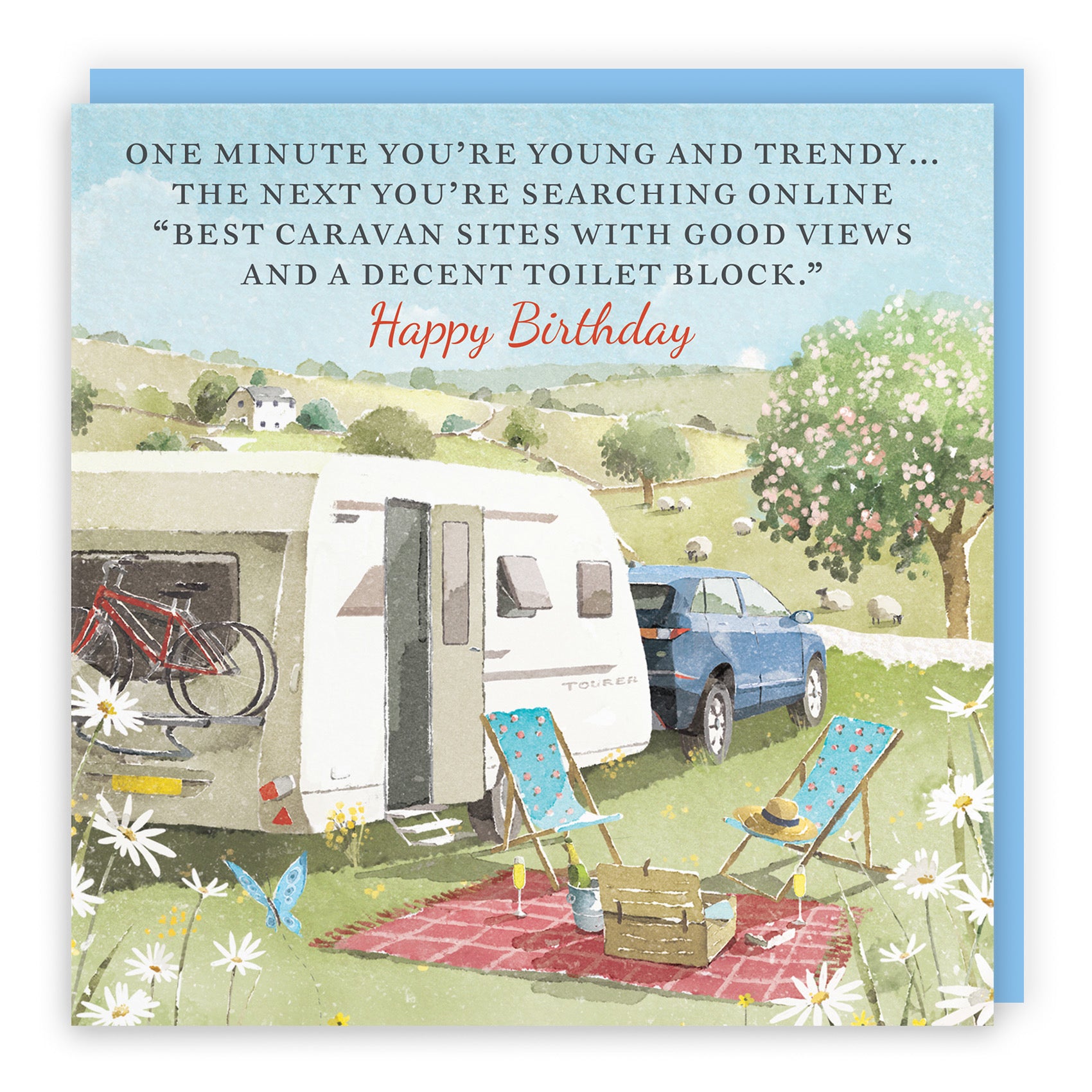 Birthday Card Caravan Holiday Funny Best Caravan Sites Milo's Gallery - Default Title (RT07500)