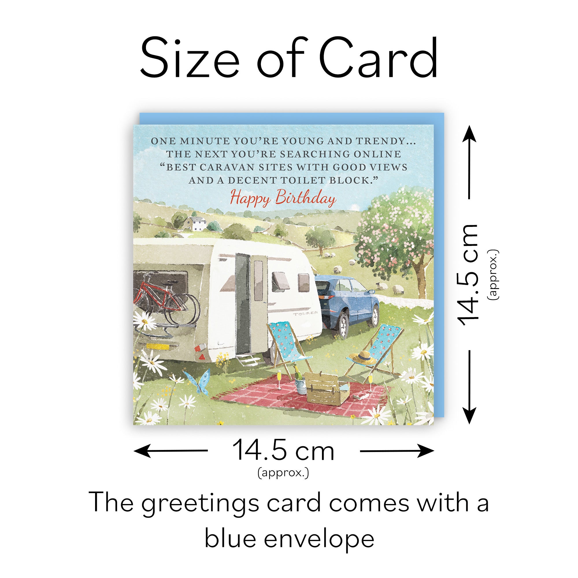 Birthday Card Caravan Holiday Funny Best Caravan Sites Milo's Gallery - Default Title (RT07500)