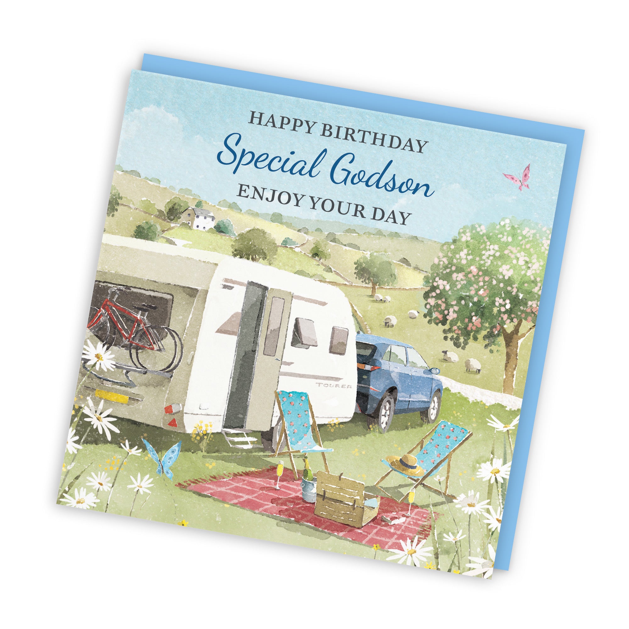Godson Birthday Card Caravan Holiday Milo's Gallery - Default Title (RT07515)