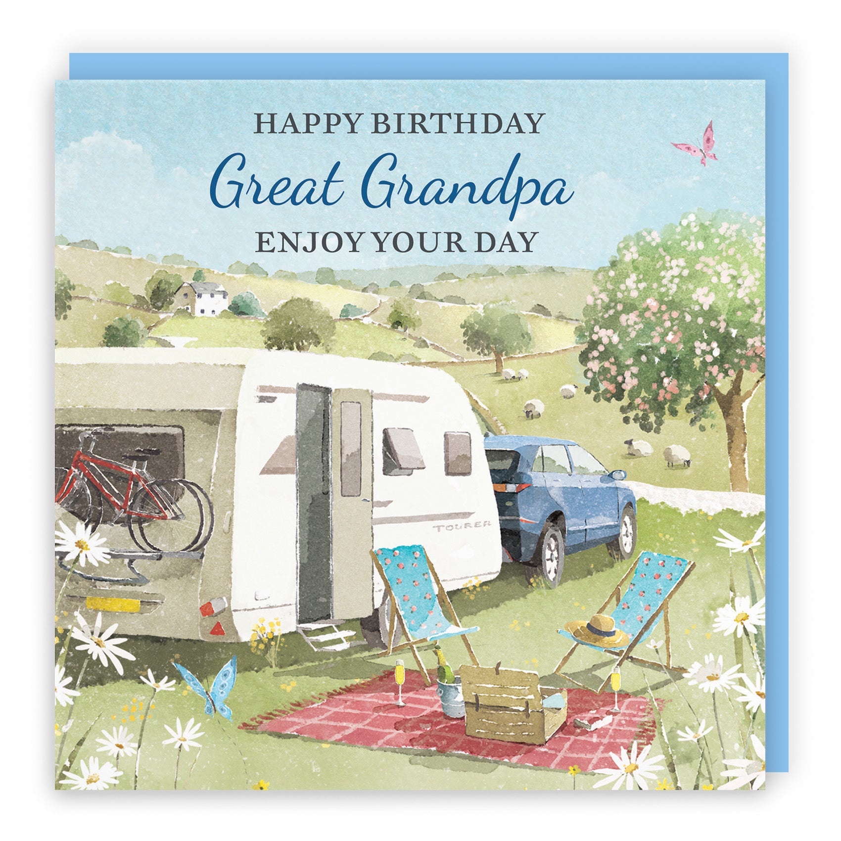 Great Grandpa Birthday Card Caravan Holiday Milo's Gallery - Default Title (RT07520)