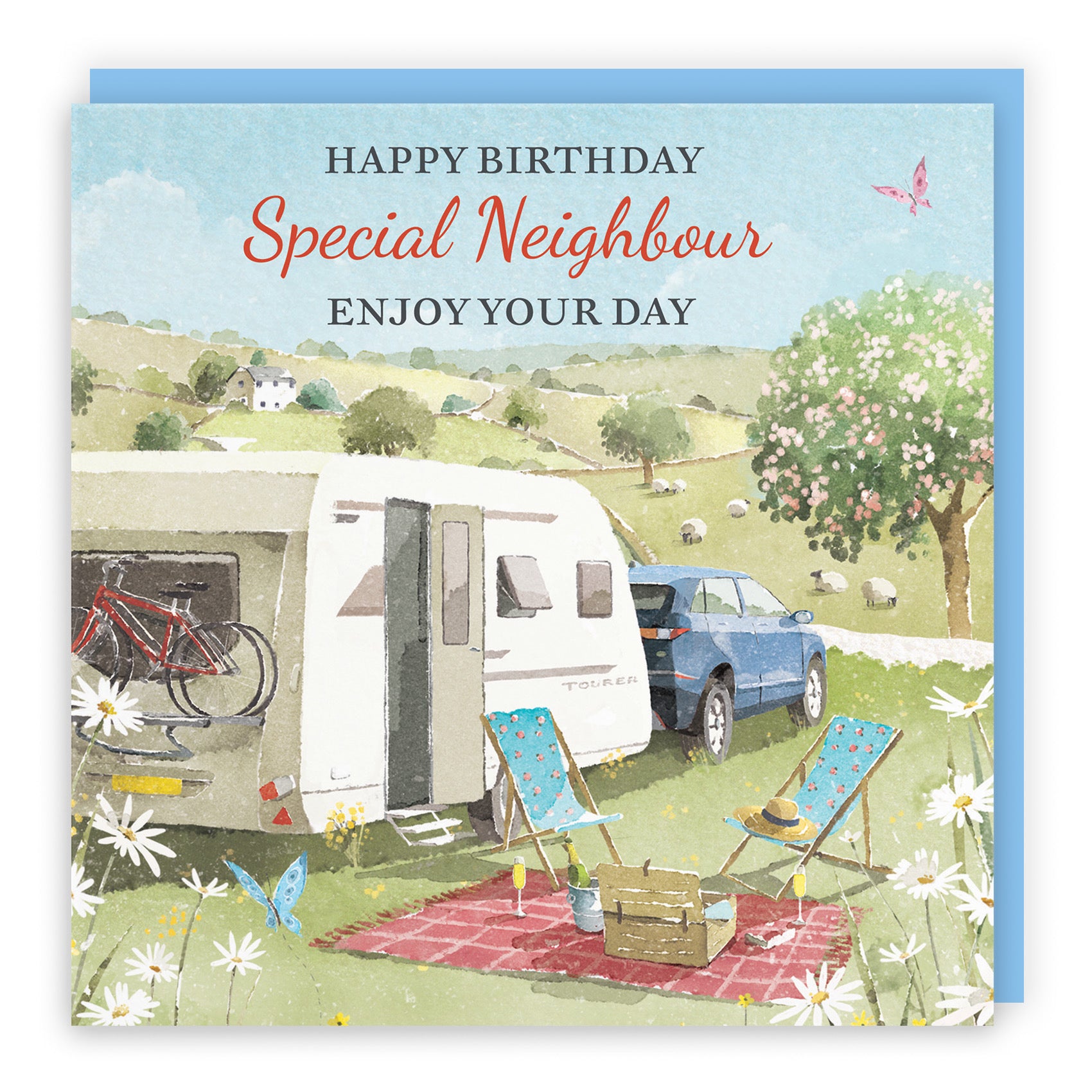 Neighbour Birthday Card Caravan Holiday Milo's Gallery - Default Title (RT07523)