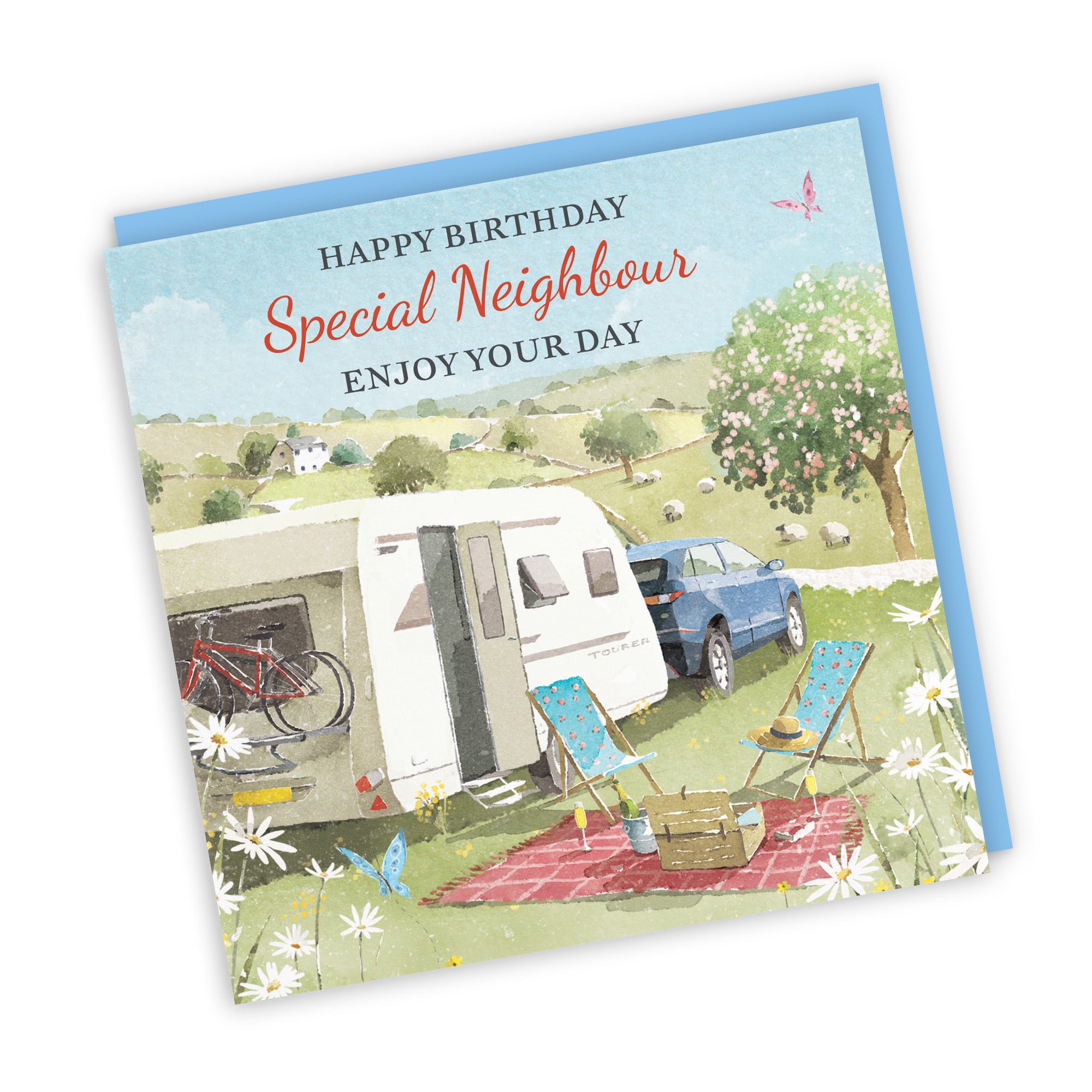 Neighbour Birthday Card Caravan Holiday Milo's Gallery - Default Title (RT07523)