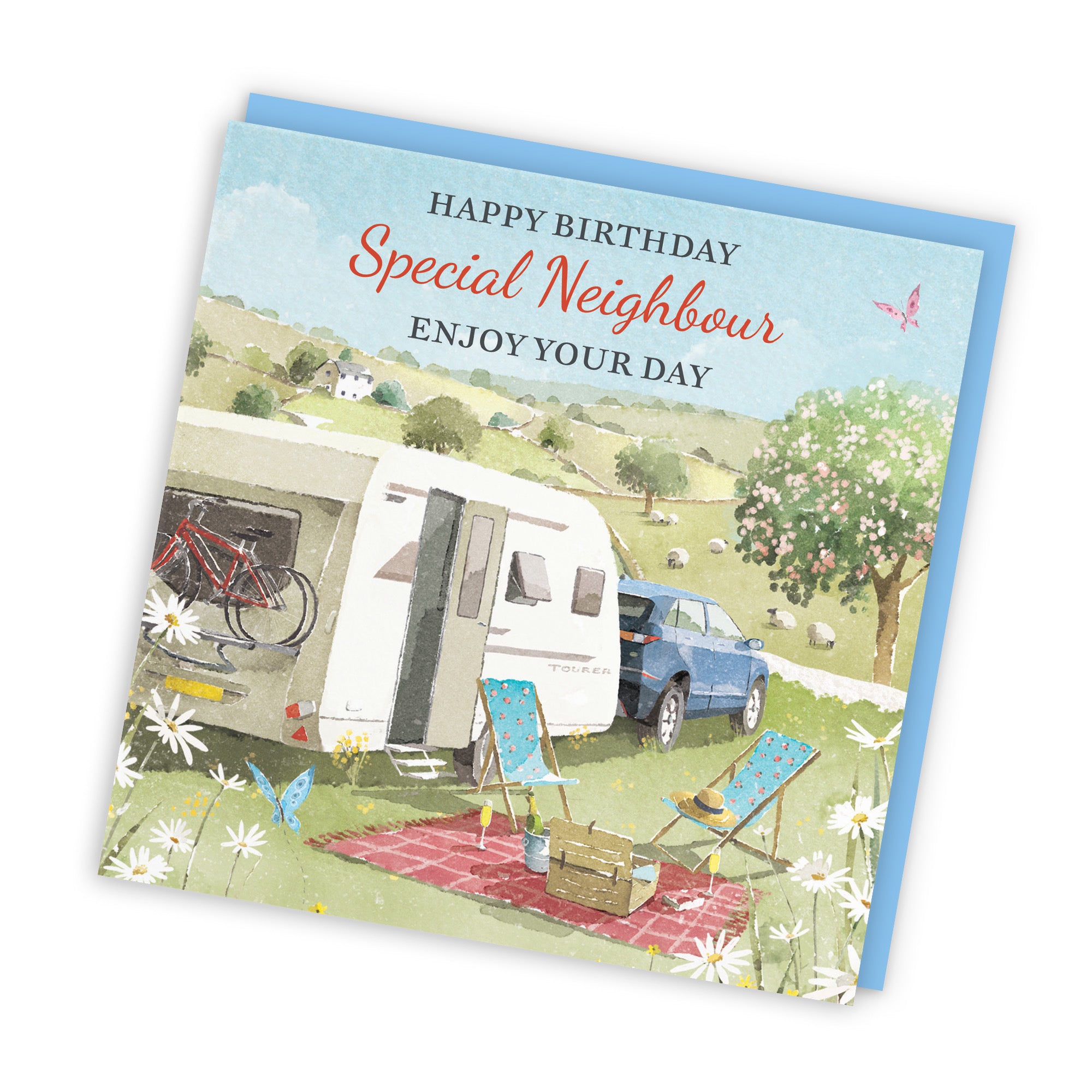 Neighbour Birthday Card Caravan Holiday Milo's Gallery - Default Title (RT07523)