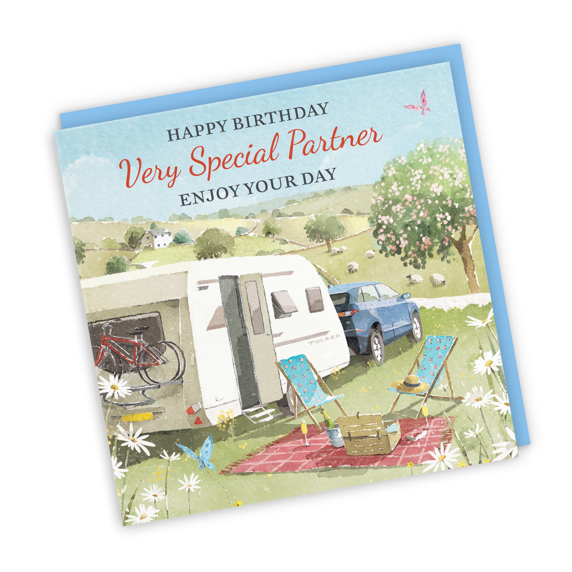 Partner Birthday Card Caravan Holiday Milo's Gallery - Default Title (RT07525)