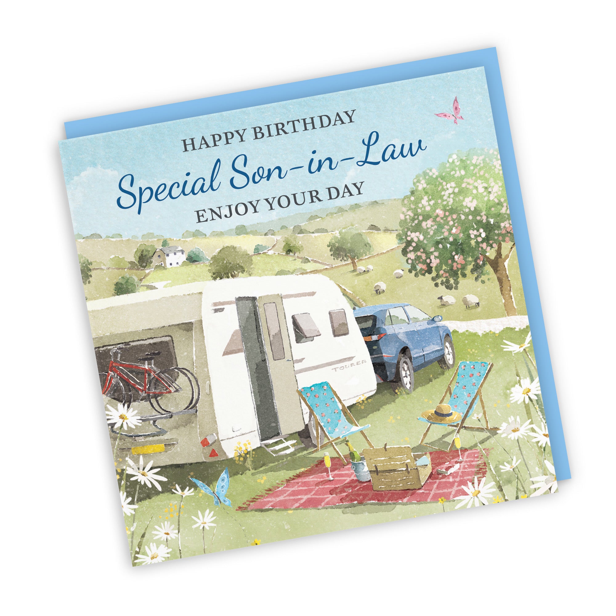 Son-in-Law Birthday Card Caravan Holiday Milo's Gallery - Default Title (RT07528)