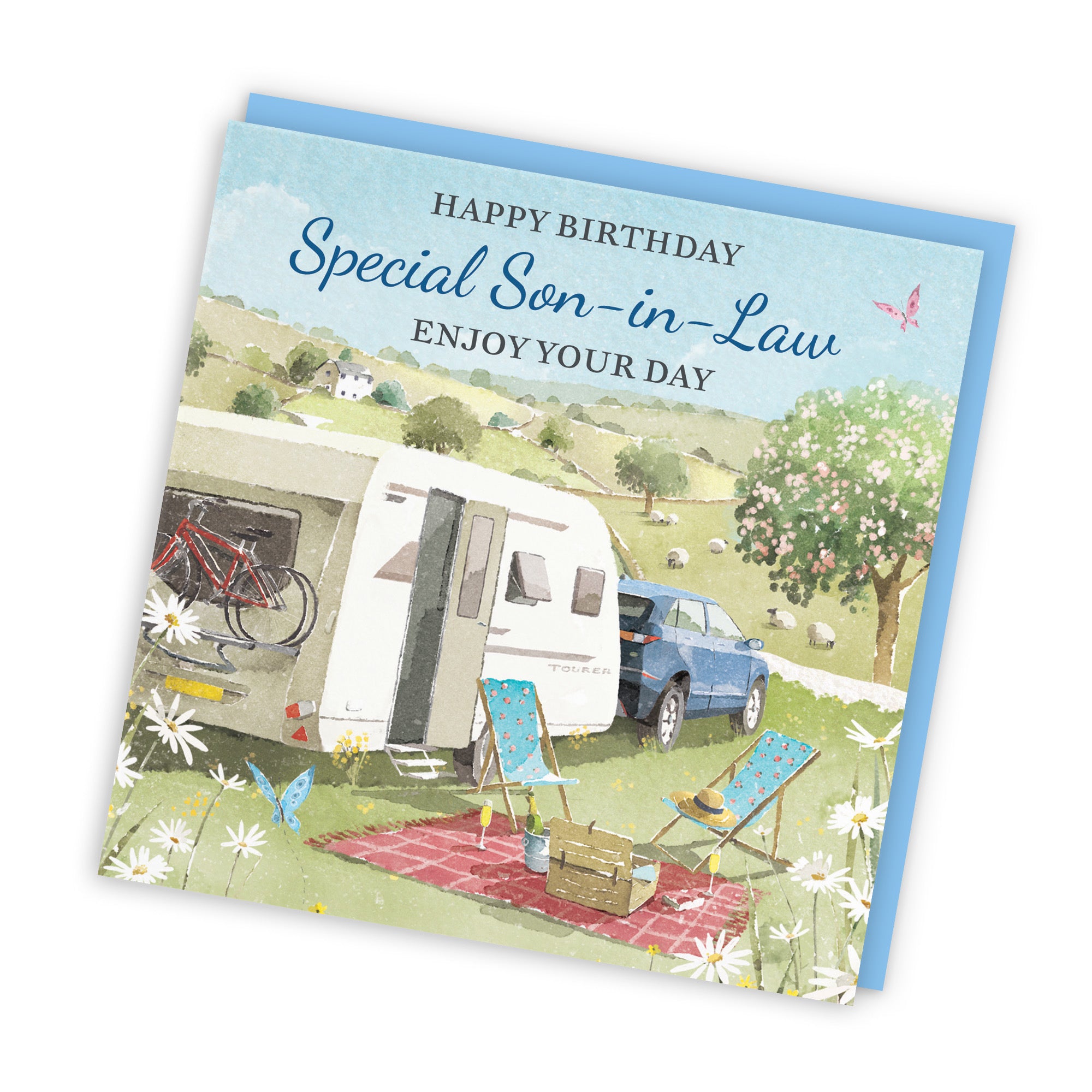 Son-in-Law Birthday Card Caravan Holiday Milo's Gallery - Default Title (RT07528)