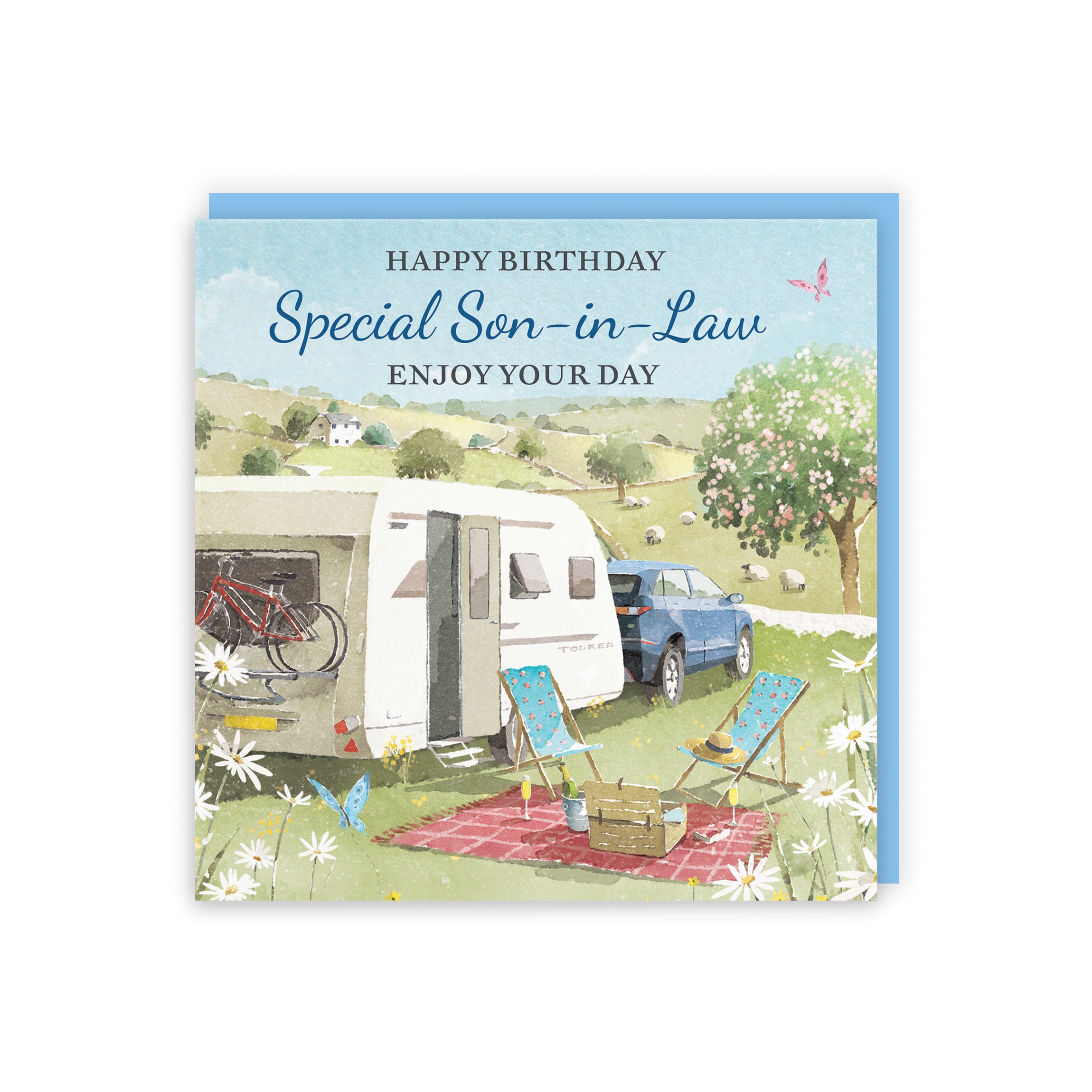 Son-in-Law Birthday Card Caravan Holiday Milo's Gallery - Default Title (RT07528)
