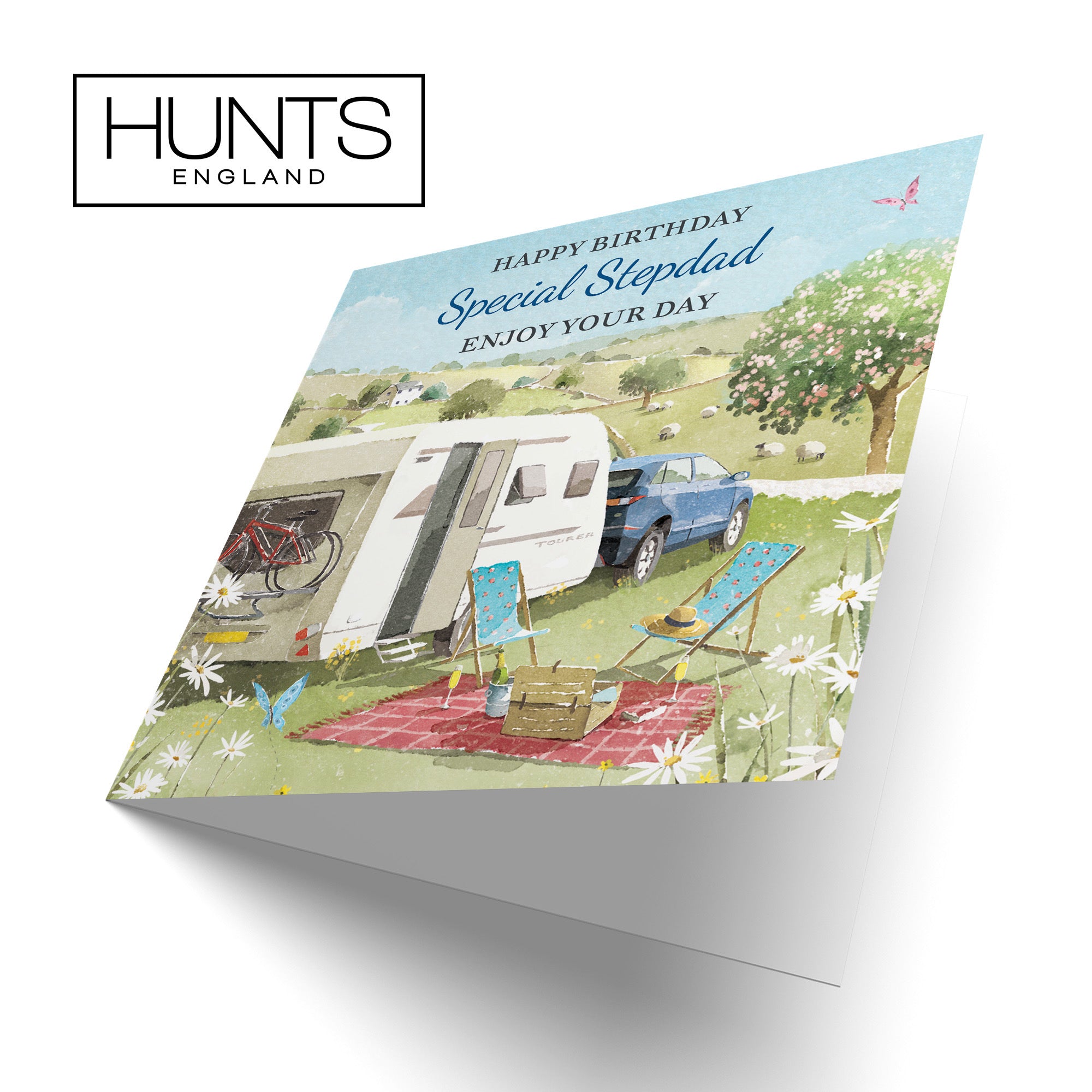 Stepdad Birthday Card Caravan Holiday Milo's Gallery - Default Title (RT07530)