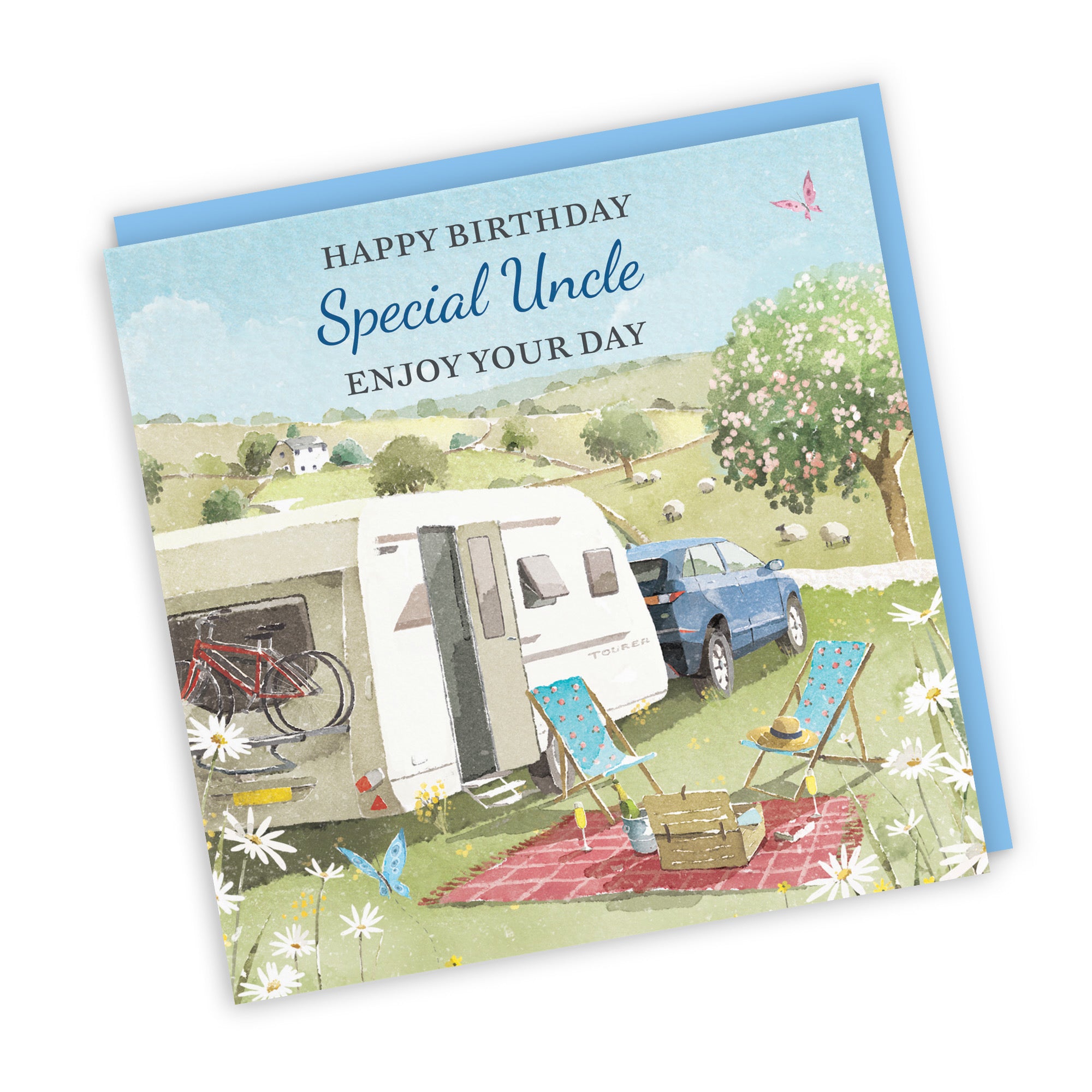 Uncle Birthday Card Caravan Holiday Milo's Gallery - Default Title (RT07531)