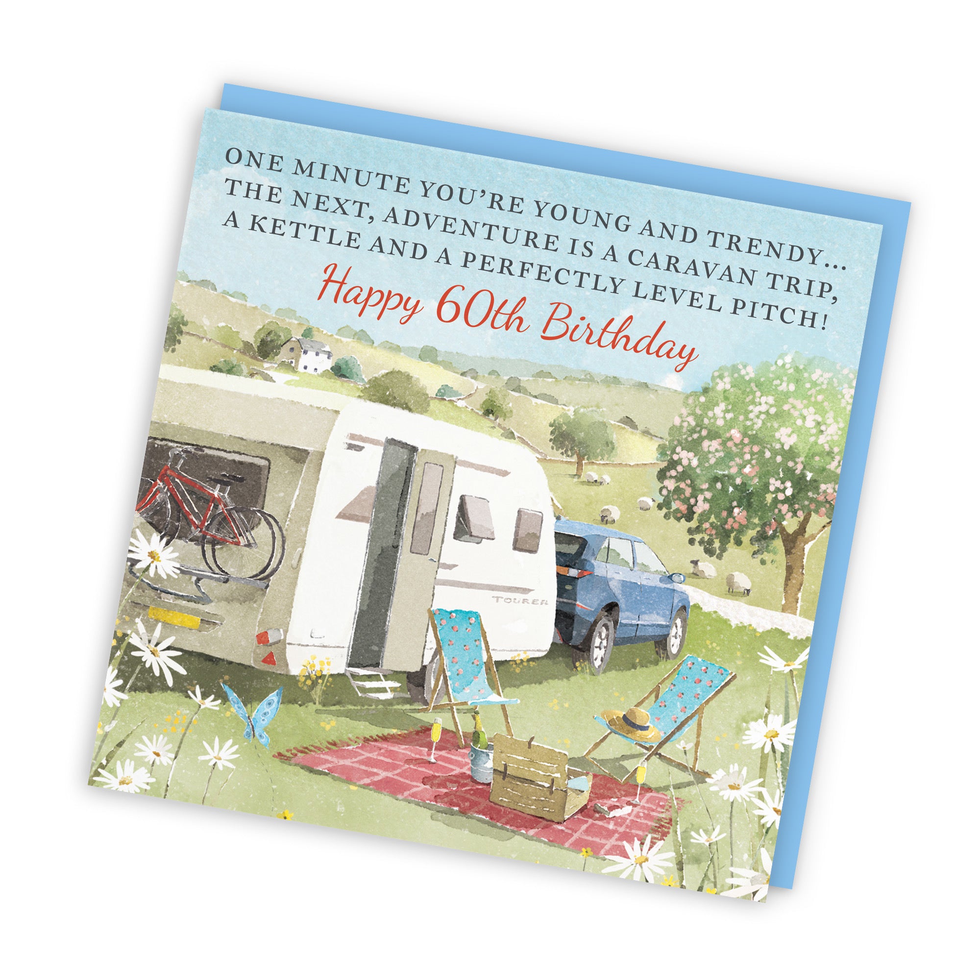 60th Birthday Card Caravan Holiday Funny Idea Of Adventure Milo's Gallery - Default Title (RT07544)