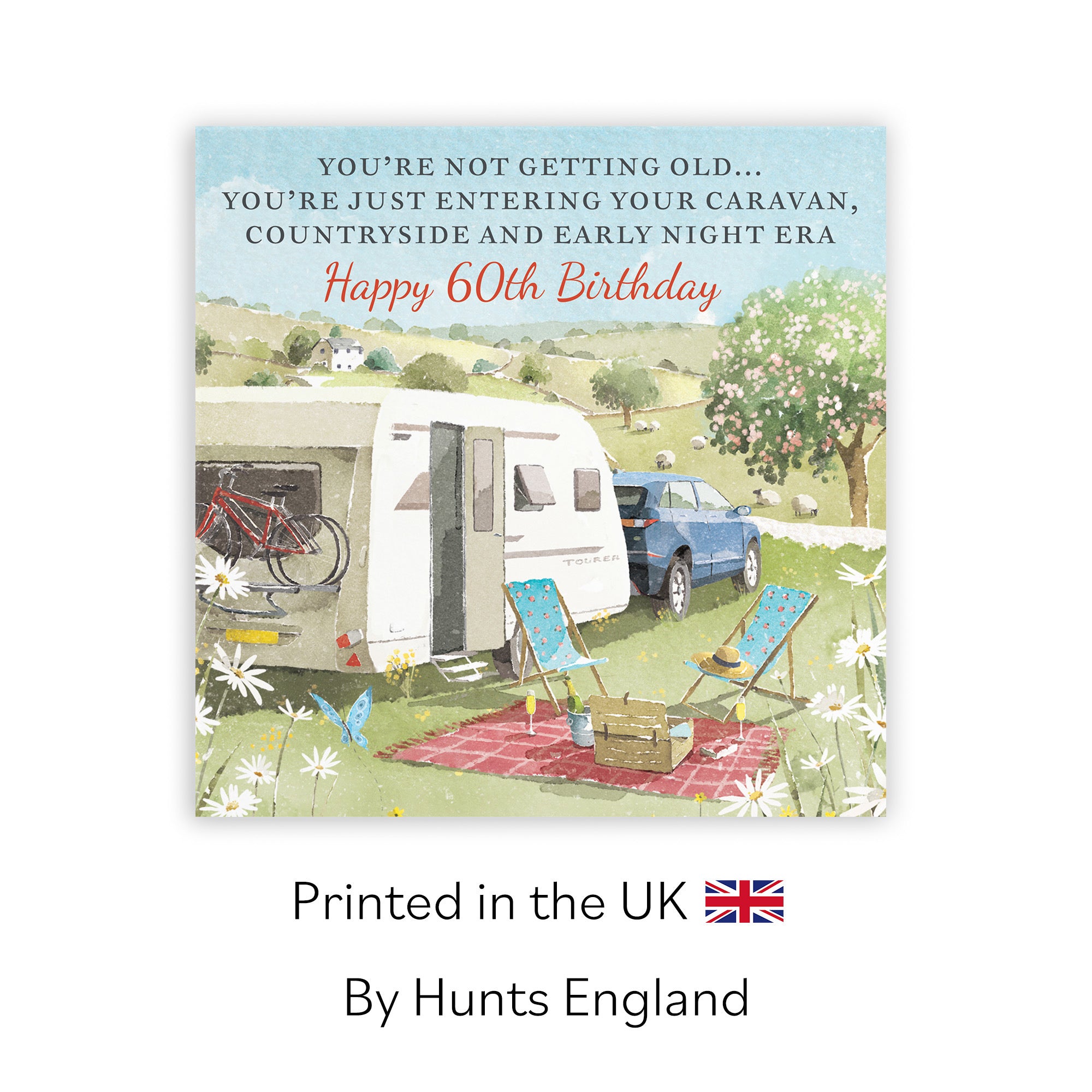 60th Birthday Card Caravan Holiday Funny Early Night Milo's Gallery - Default Title (RT07545)