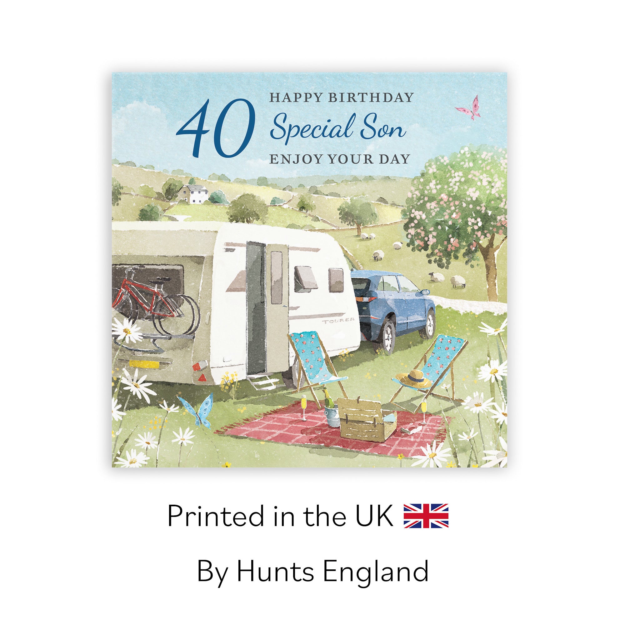 40th Son Birthday Card Caravan Holiday Milo's Gallery - Default Title (RT07595)