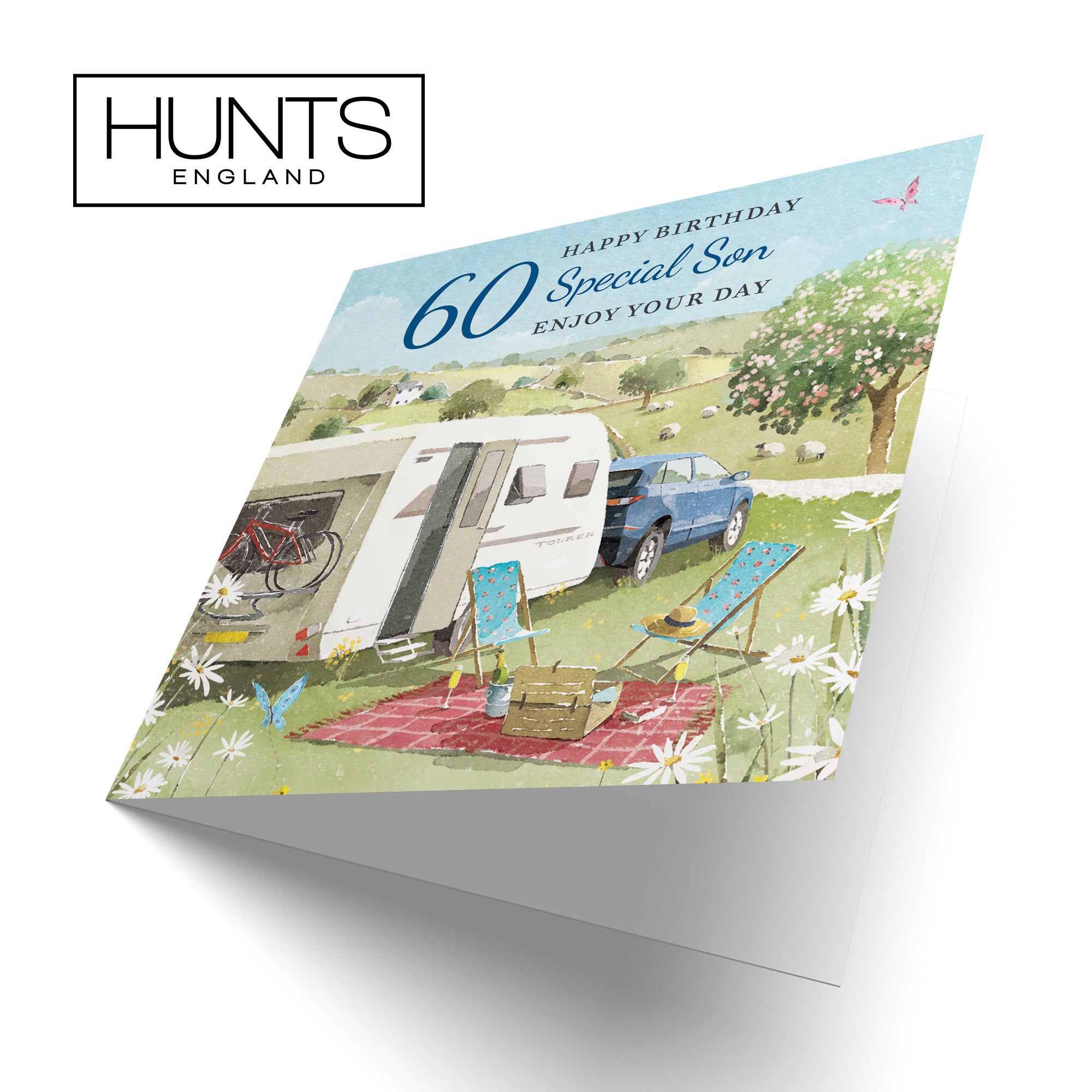 60th Son Birthday Card Caravan Holiday Milo's Gallery - Default Title (RT07597)