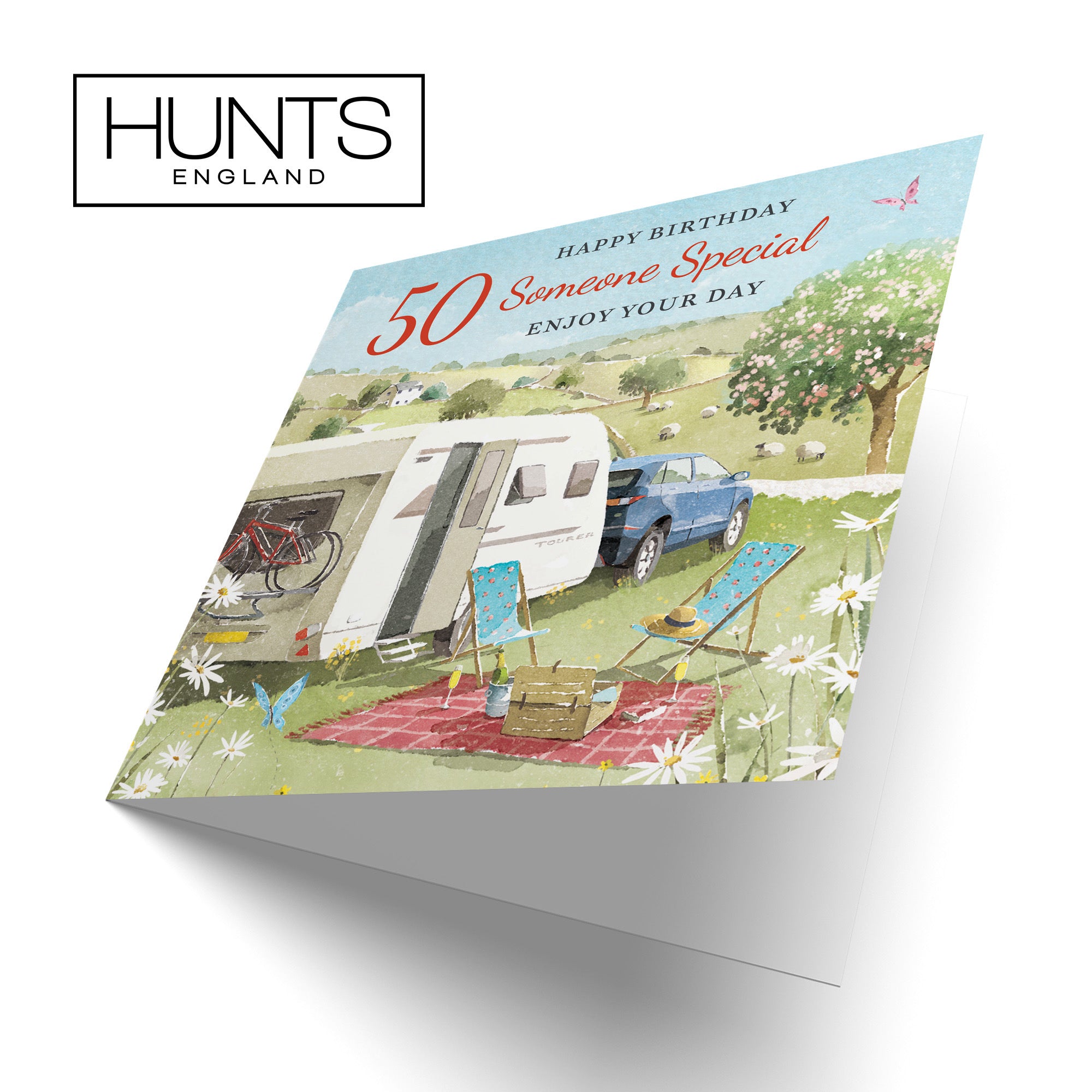 50th Someone Special Birthday Card Caravan Holiday Milo's Gallery - Default Title (RT07602)