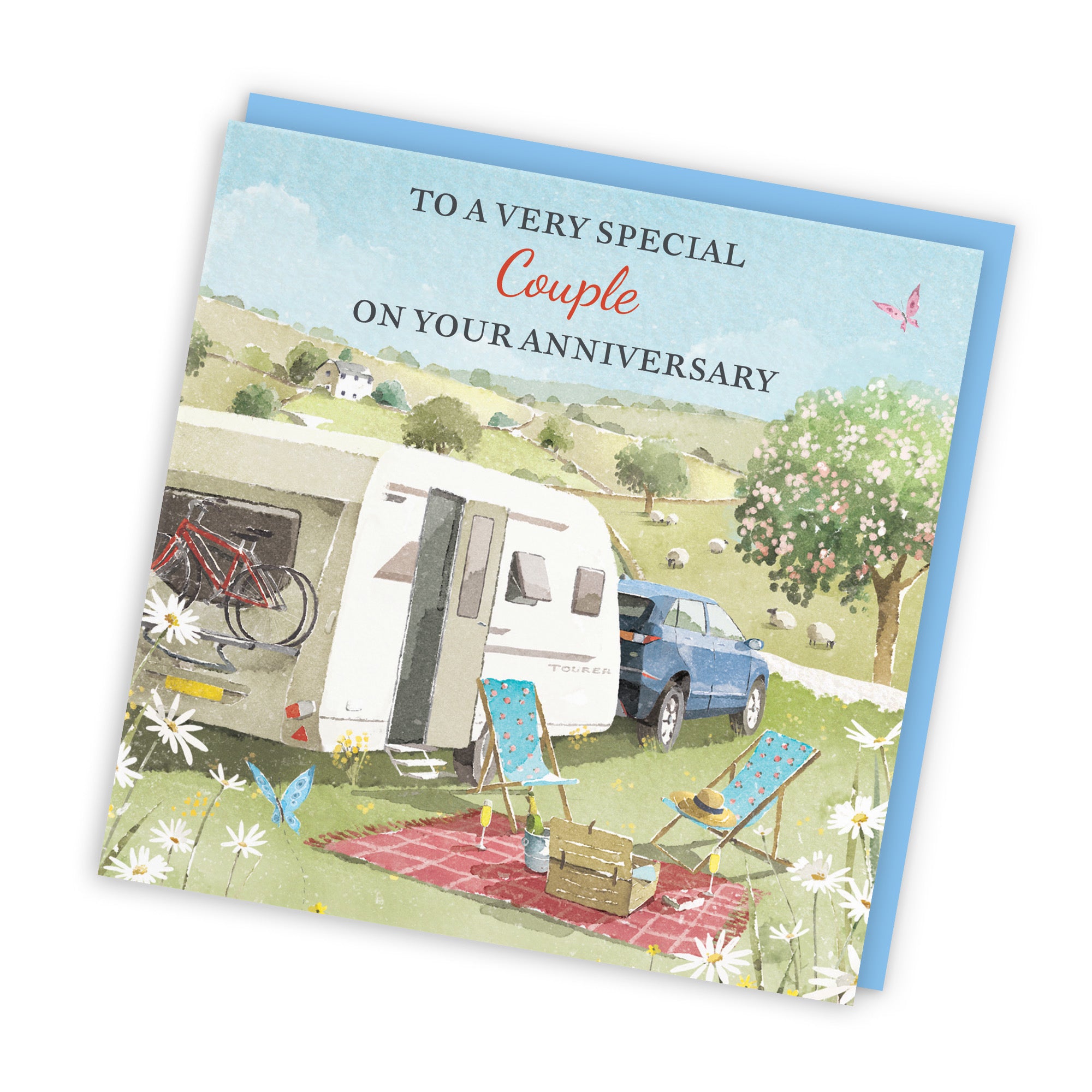 Couple Anniversary Card Caravan Holiday Milo's Gallery - Default Title (RT07618)