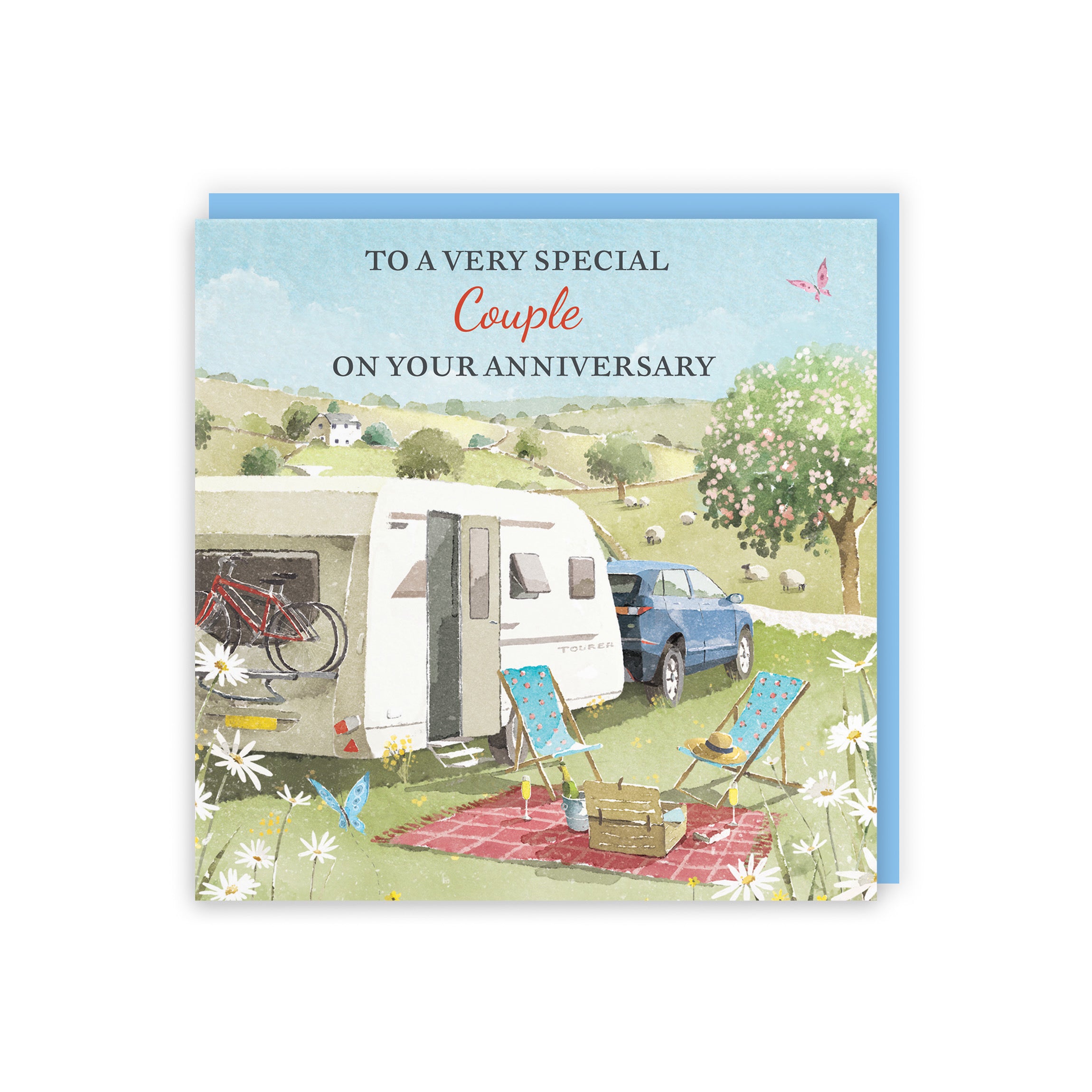 Couple Anniversary Card Caravan Holiday Milo's Gallery - Default Title (RT07618)