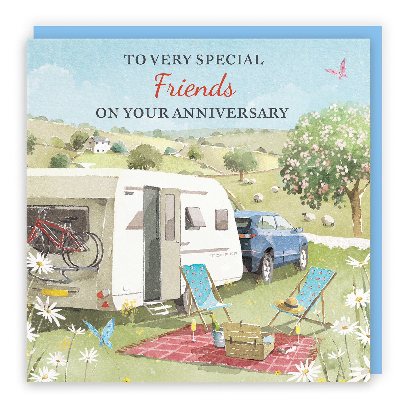 Friends Anniversary Card Caravan Holiday Milo's Gallery - Default Title (RT07620)