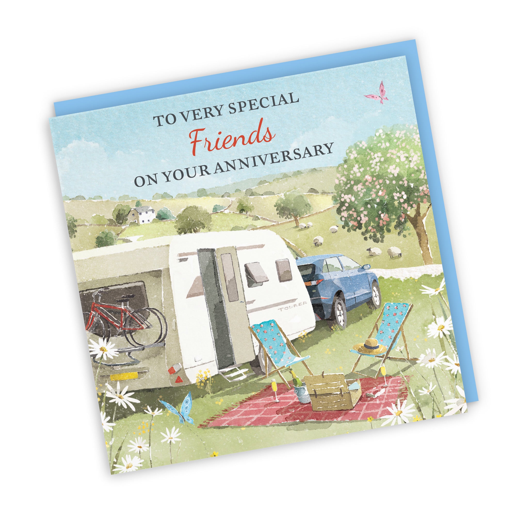 Friends Anniversary Card Caravan Holiday Milo's Gallery - Default Title (RT07620)