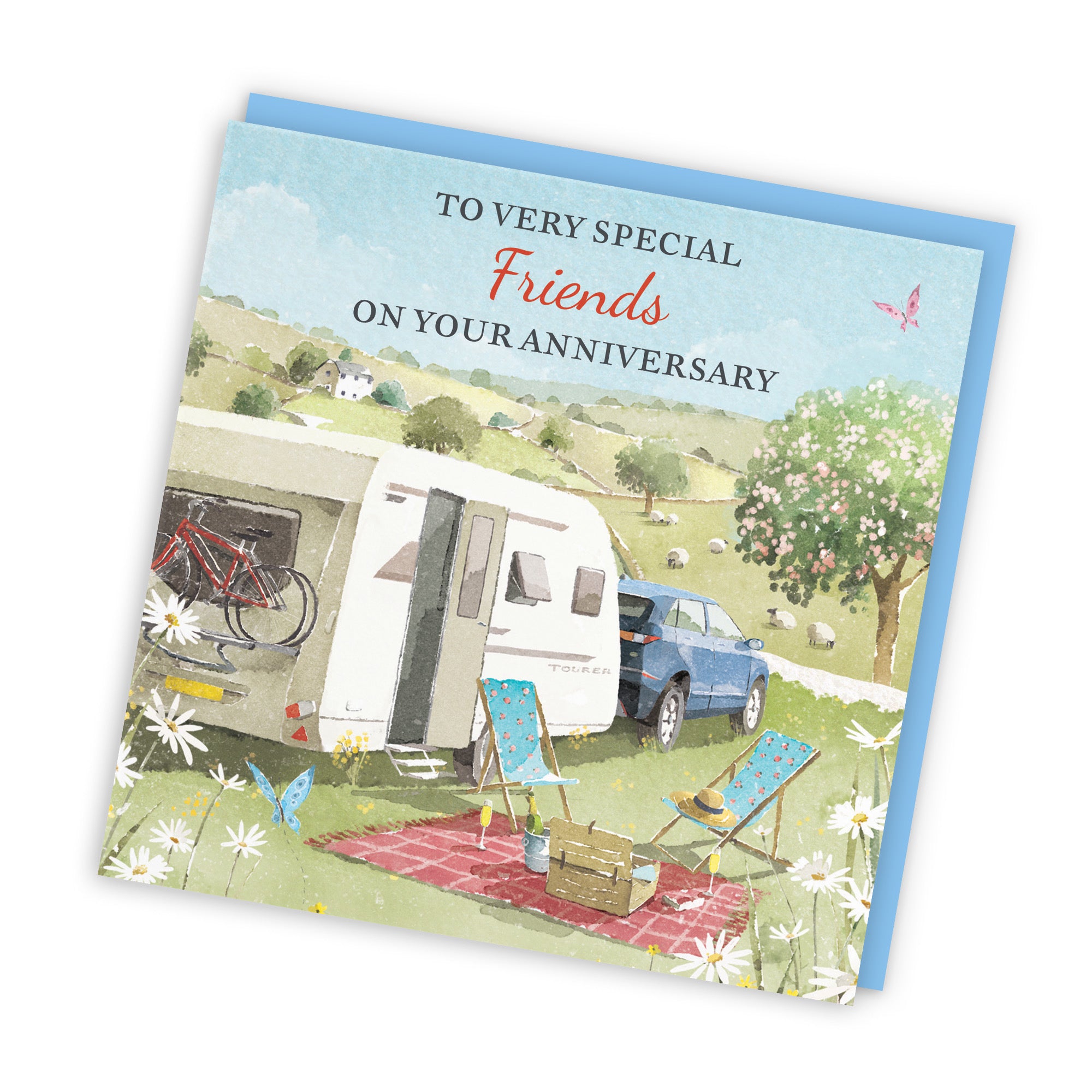 Friends Anniversary Card Caravan Holiday Milo's Gallery - Default Title (RT07620)