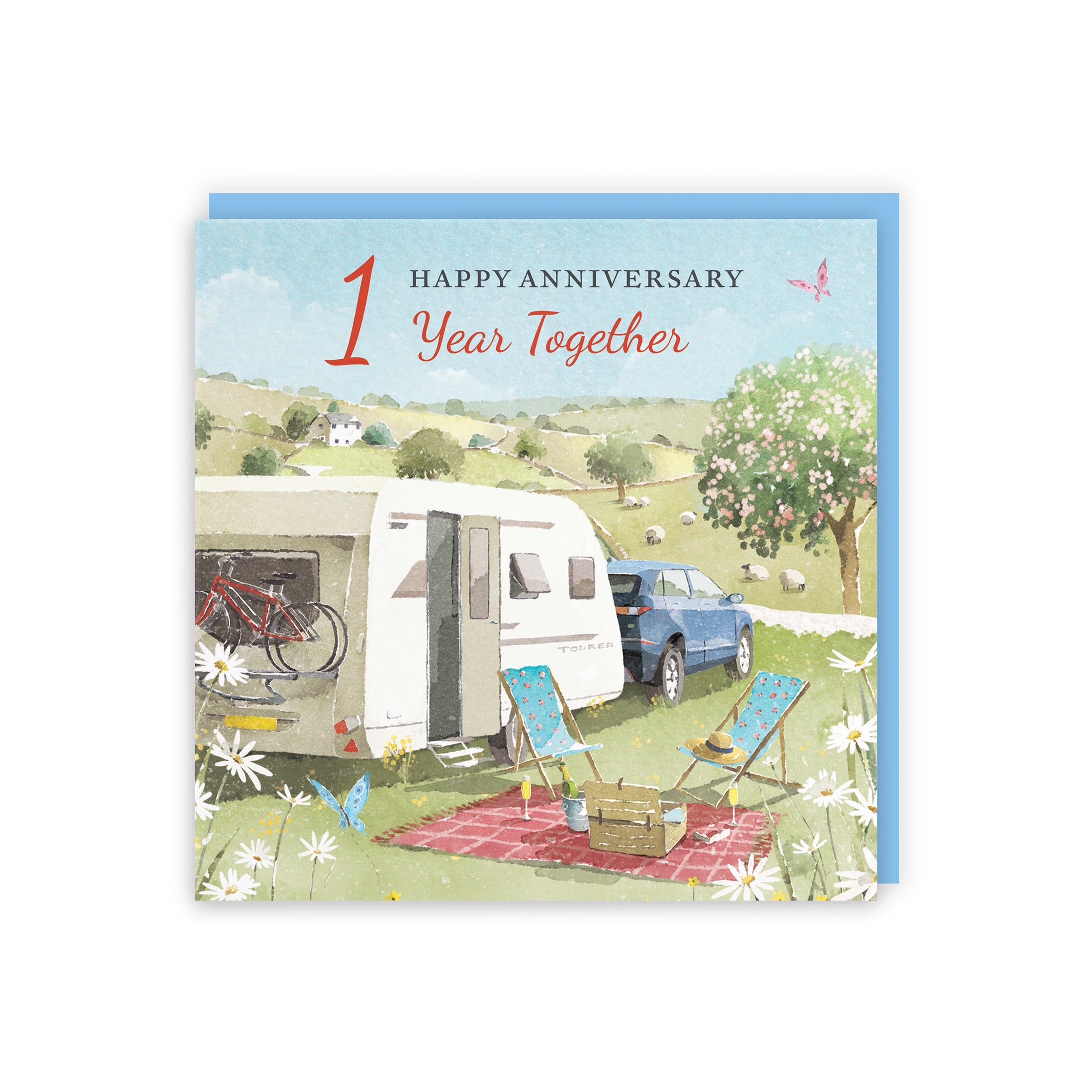 1st Anniversary Card Caravan Holiday Milo's Gallery - Default Title (RT07627)