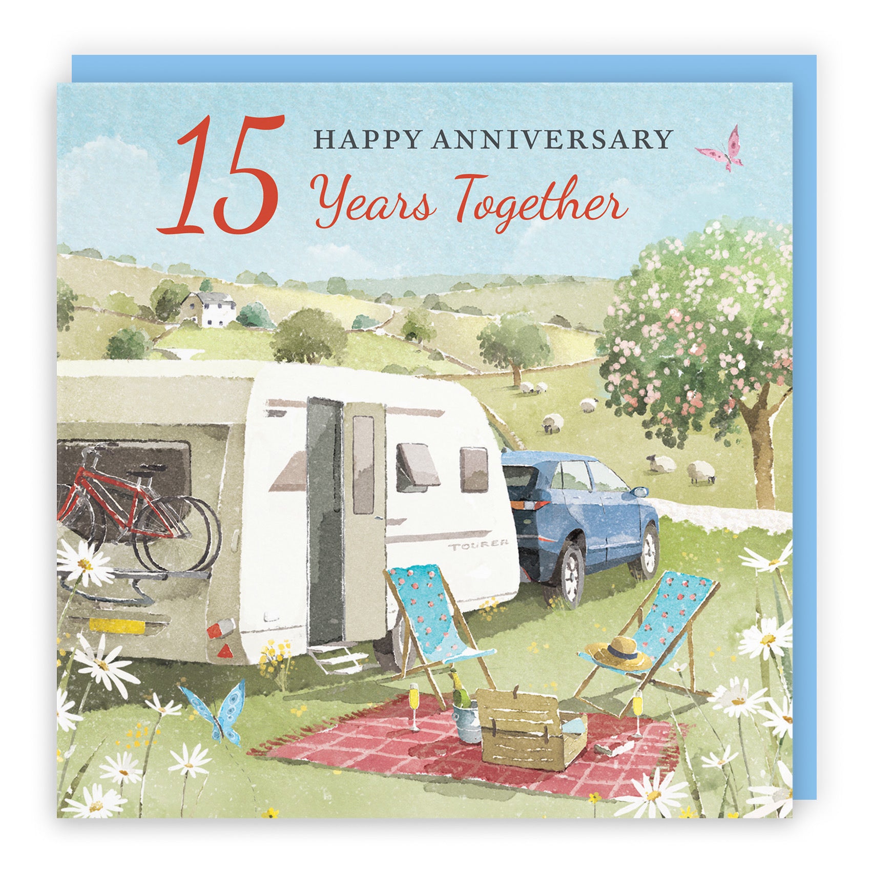 15th Anniversary Card Caravan Holiday Milo's Gallery - Default Title (RT07629)
