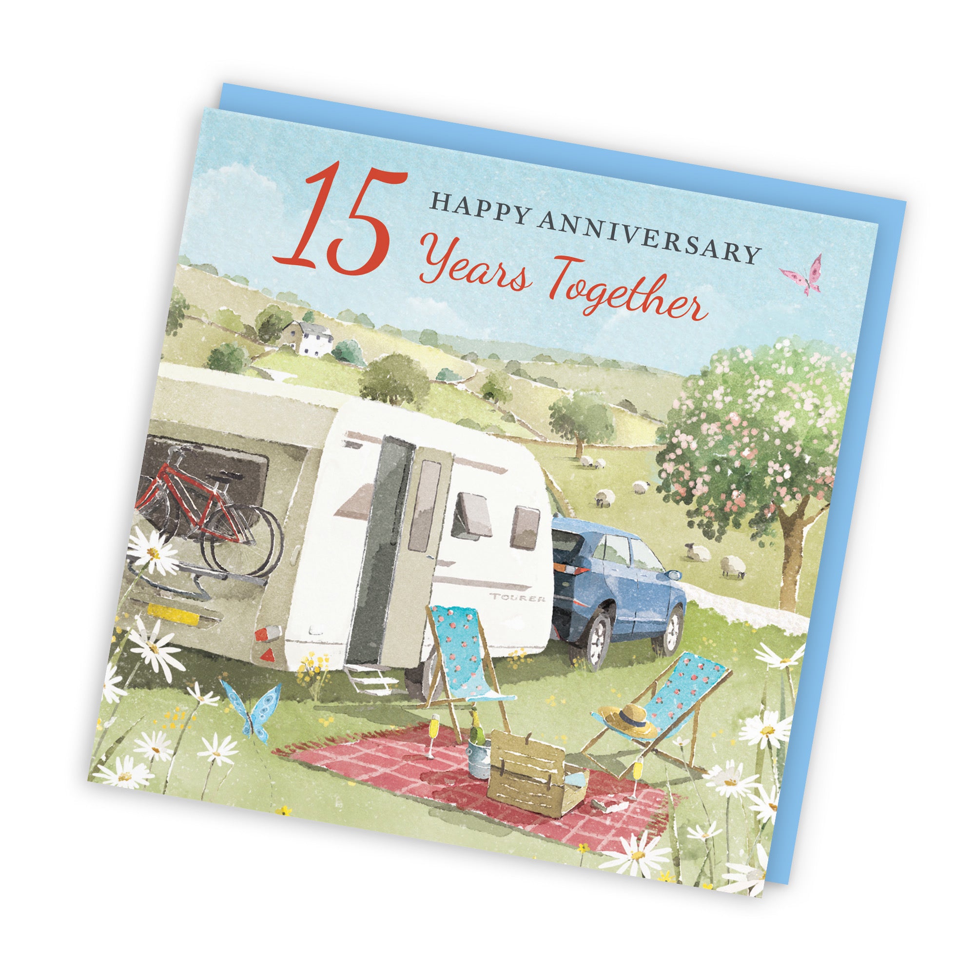 15th Anniversary Card Caravan Holiday Milo's Gallery - Default Title (RT07629)