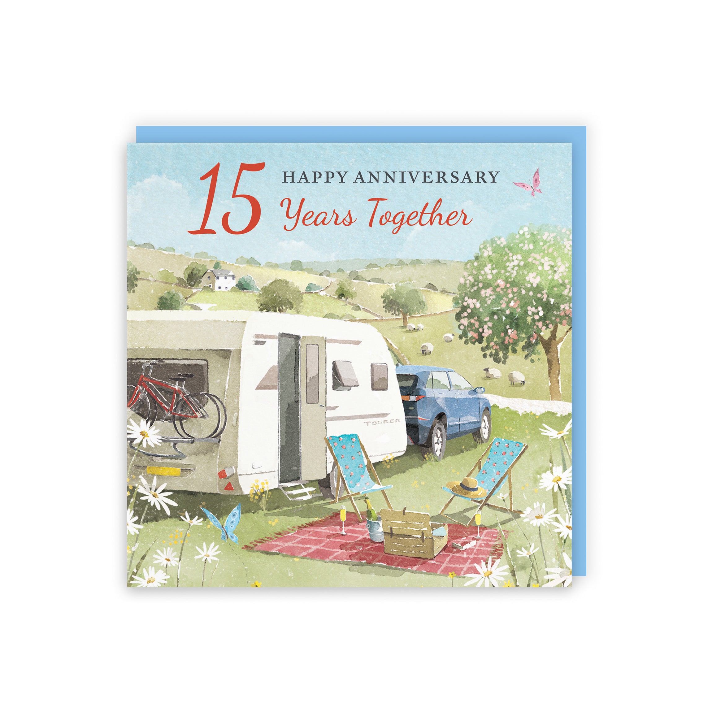 15th Anniversary Card Caravan Holiday Milo's Gallery - Default Title (RT07629)