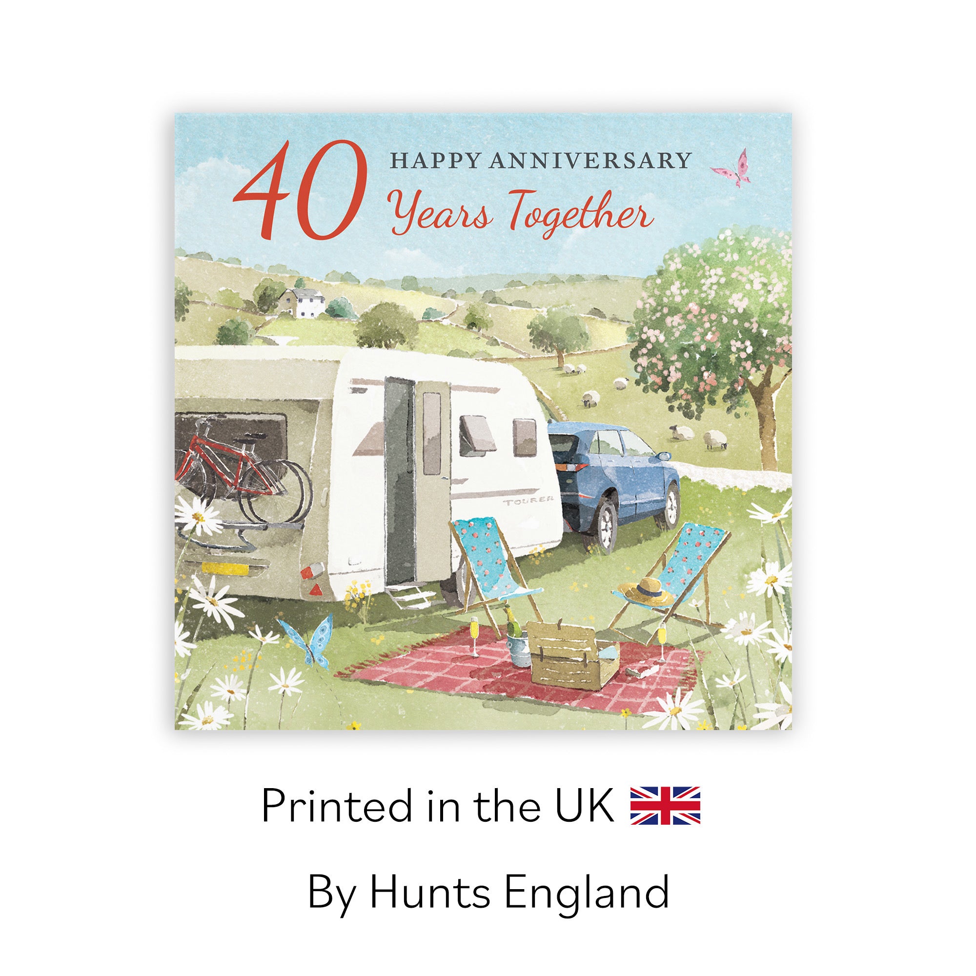 40th Anniversary Card Caravan Holiday Milo's Gallery - Default Title (RT07632)