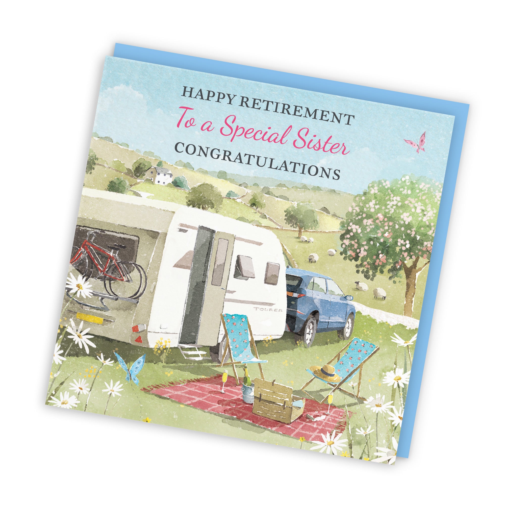 Sister Retirement Card Caravan Holiday Milo's Gallery - Default Title (RT07656)