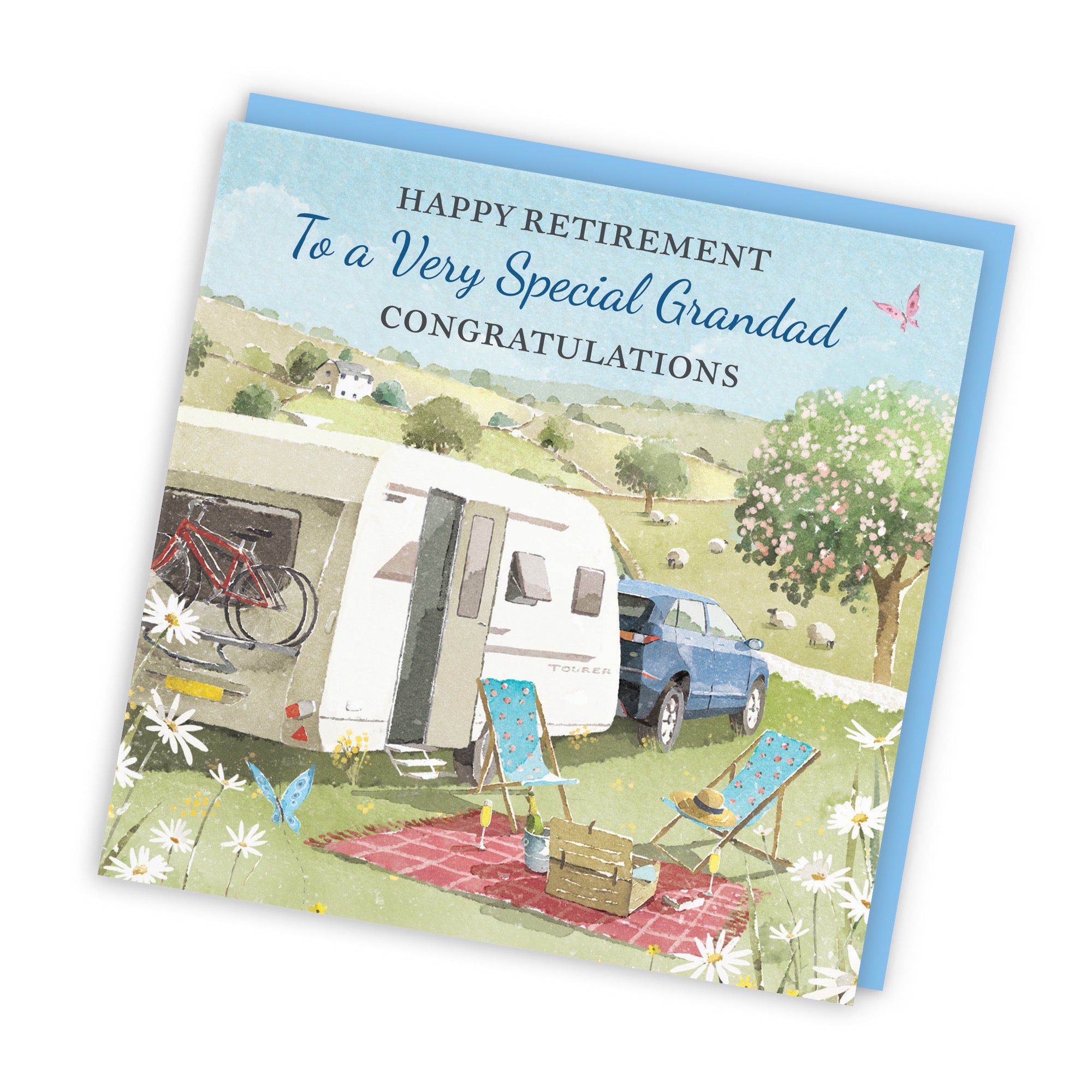 Grandad Retirement Card Caravan Holiday Milo's Gallery - Default Title (RT07663)