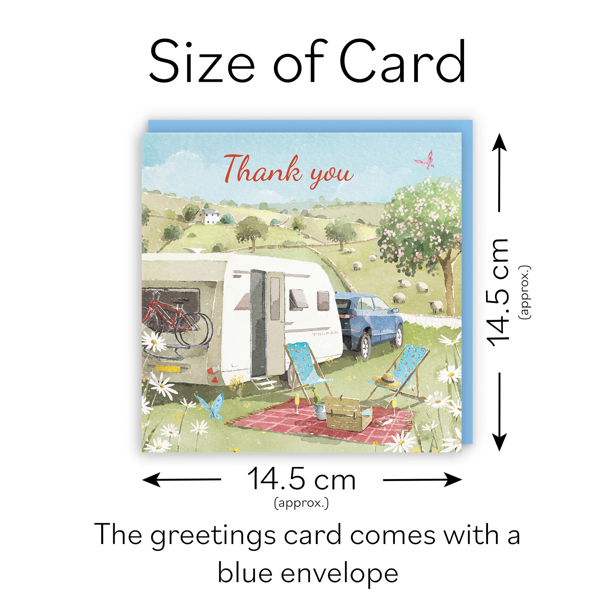 Thank You Card Caravan Holiday Milo's Gallery - Default Title (RT07670)