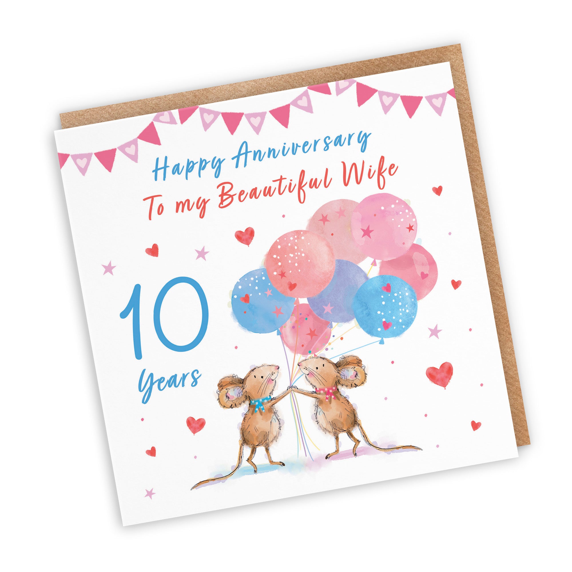 10th Wife Anniversary Card Happily Ever After Little Whiskers - Default Title (SN00136)
