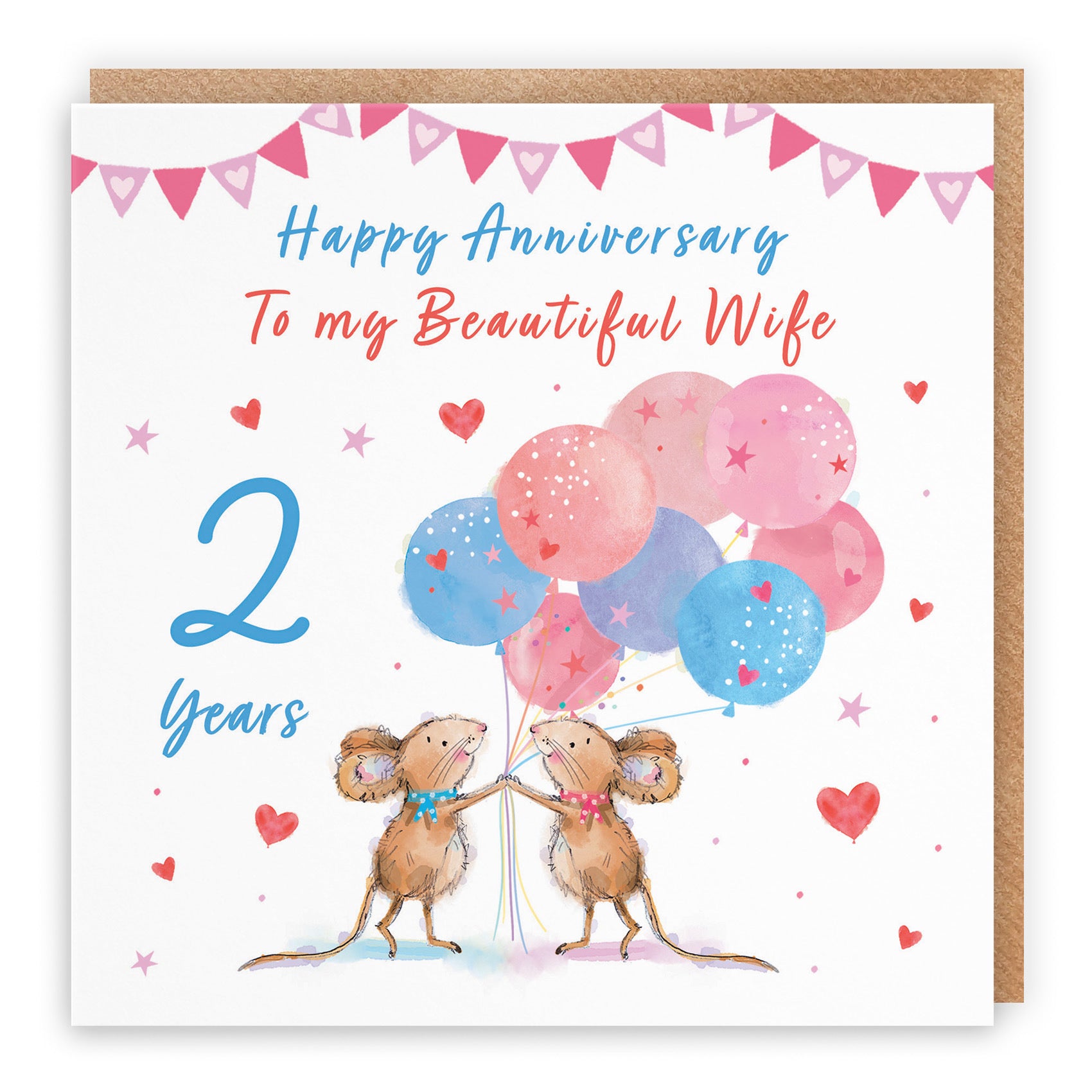 2nd Wife Anniversary Card Happily Ever After Little Whiskers - Default Title (SN00144)