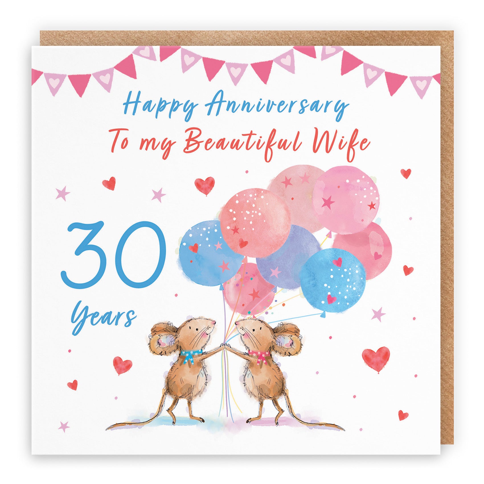 30th Wife Anniversary Card Happily Ever After Little Whiskers - Default Title (SN00145)