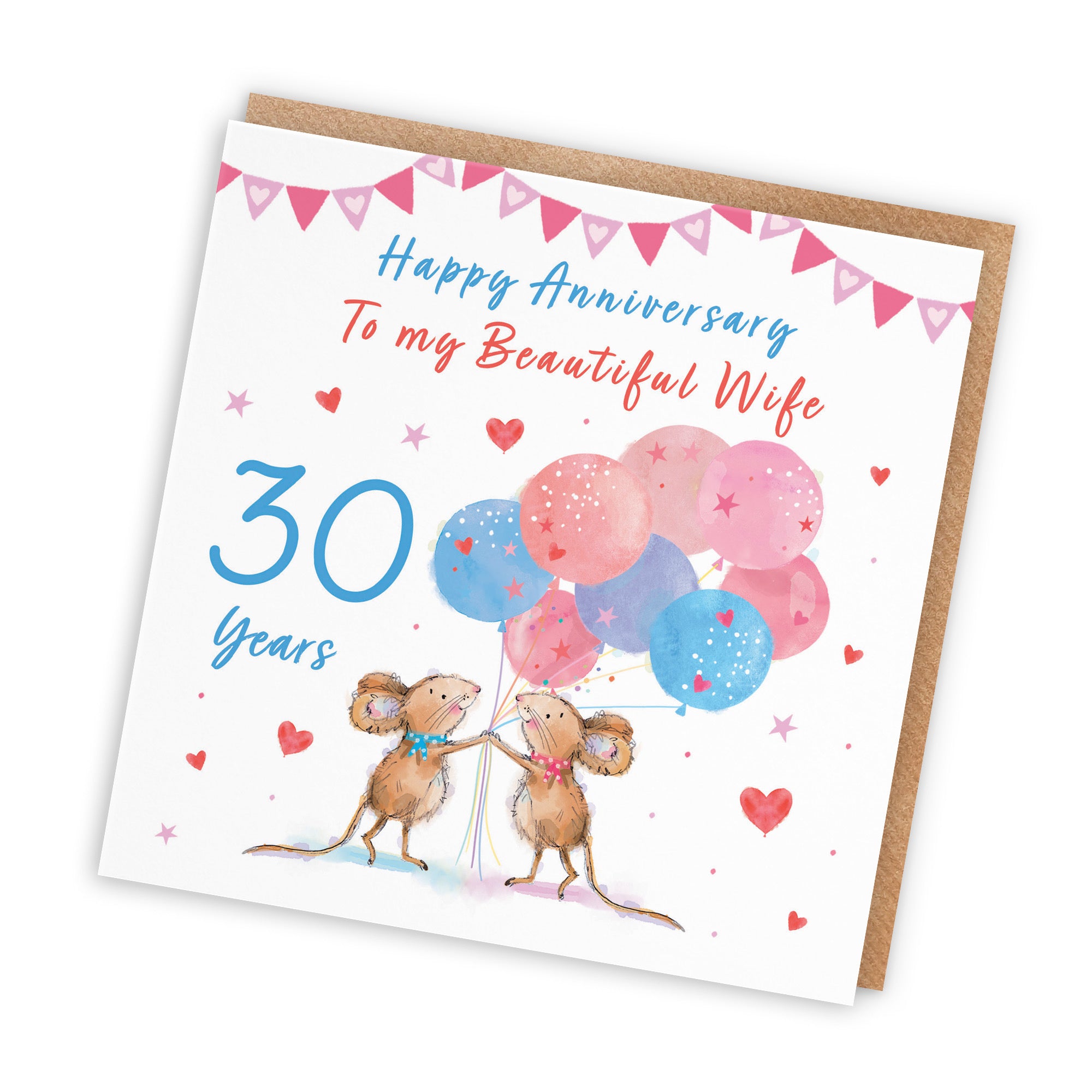 30th Wife Anniversary Card Happily Ever After Little Whiskers - Default Title (SN00145)