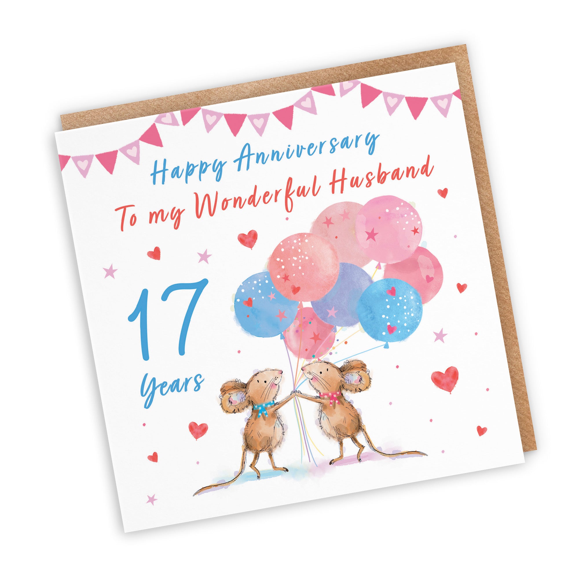 17th Husband Anniversary Card Happily Ever After Little Whiskers - Default Title (SN00163)