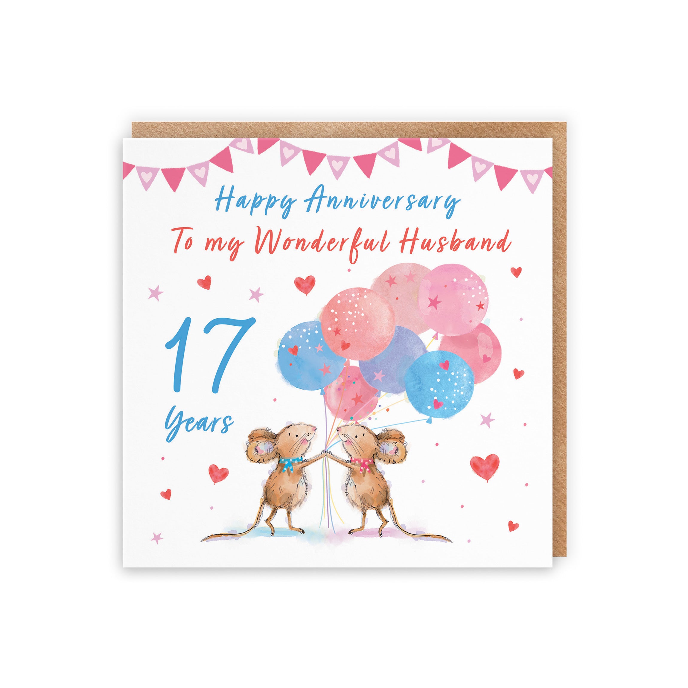 17th Husband Anniversary Card Happily Ever After Little Whiskers - Default Title (SN00163)