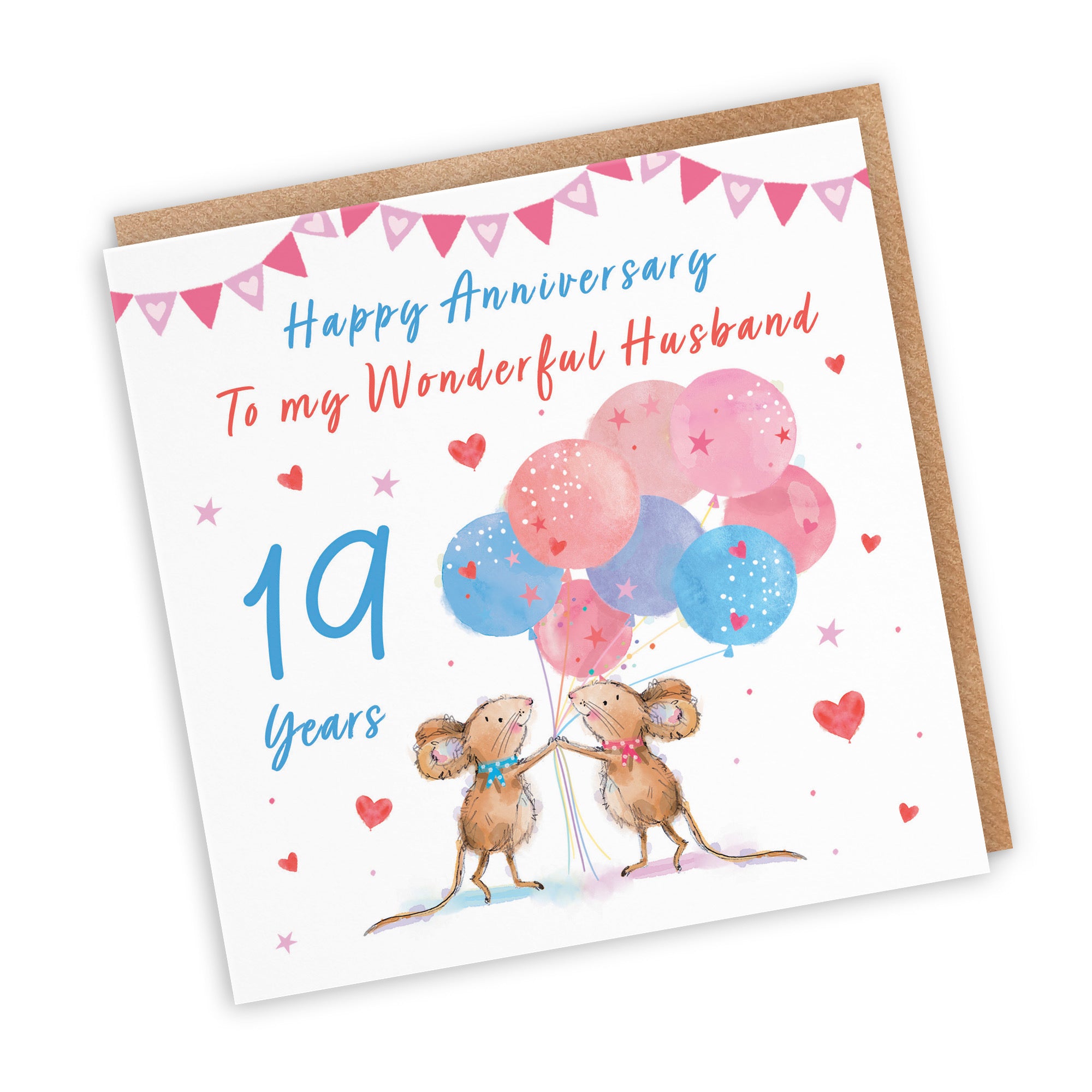 19th Husband Anniversary Card Happily Ever After Little Whiskers - Default Title (SN00165)