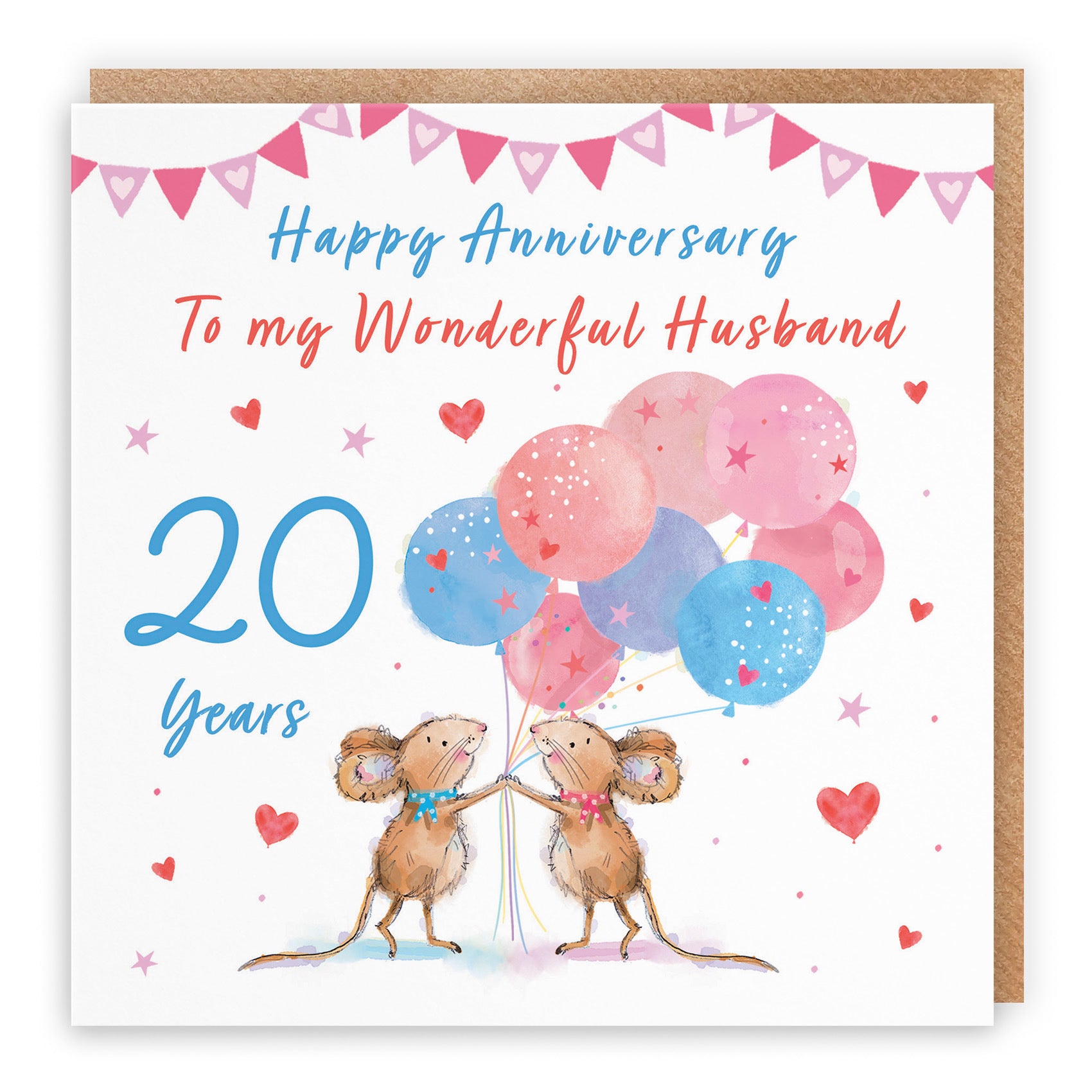 20th Husband Anniversary Card Happily Ever After Little Whiskers - Default Title (SN00167)