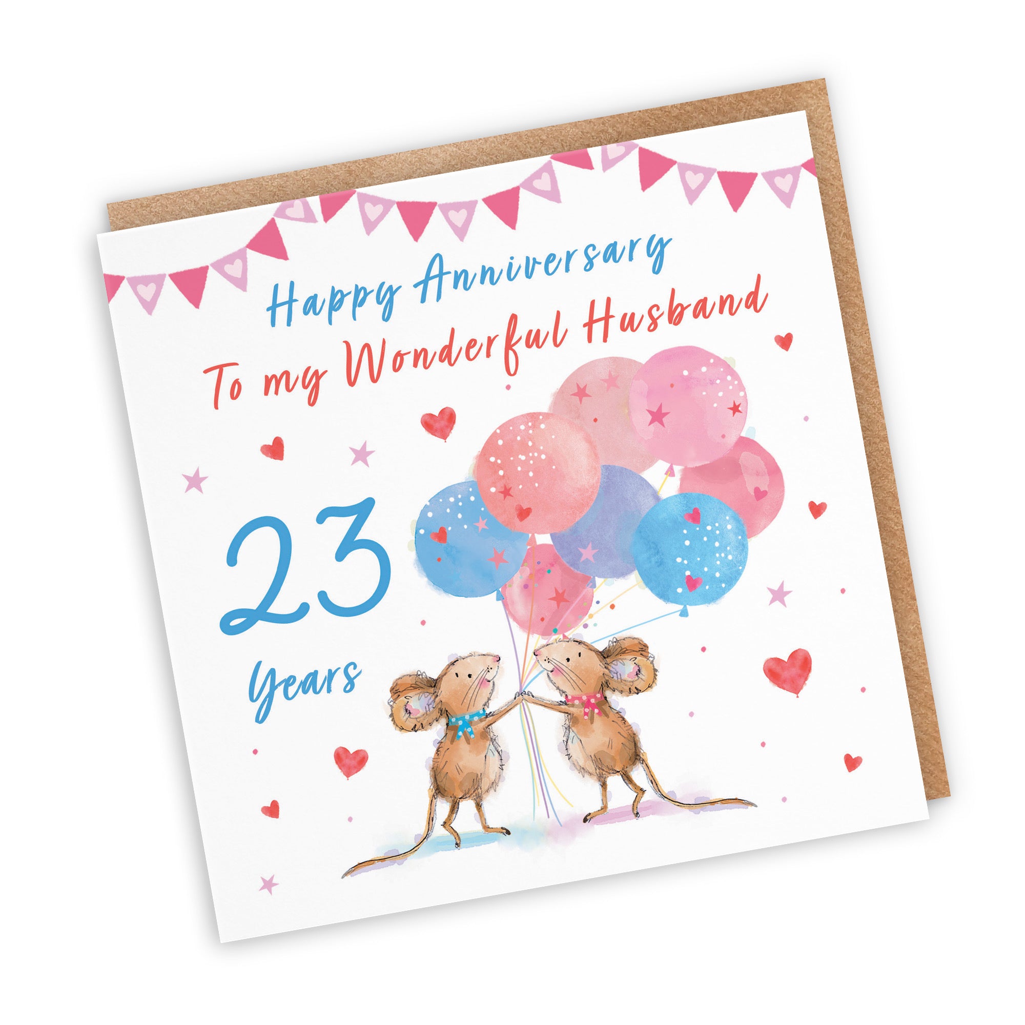 23rd Husband Anniversary Card Happily Ever After Little Whiskers - Default Title (SN00170)