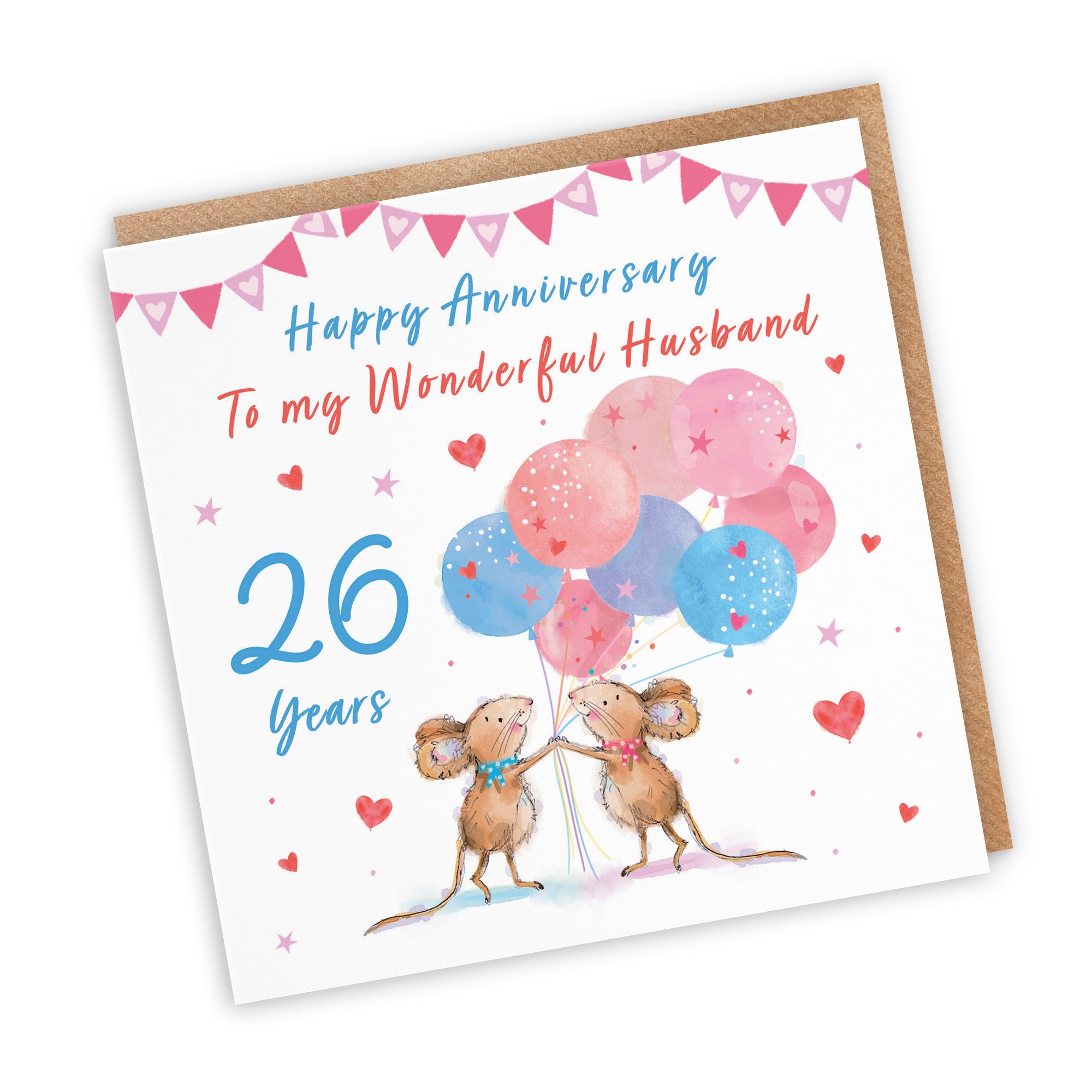 26th Husband Anniversary Card Happily Ever After Little Whiskers - Default Title (SN00172)