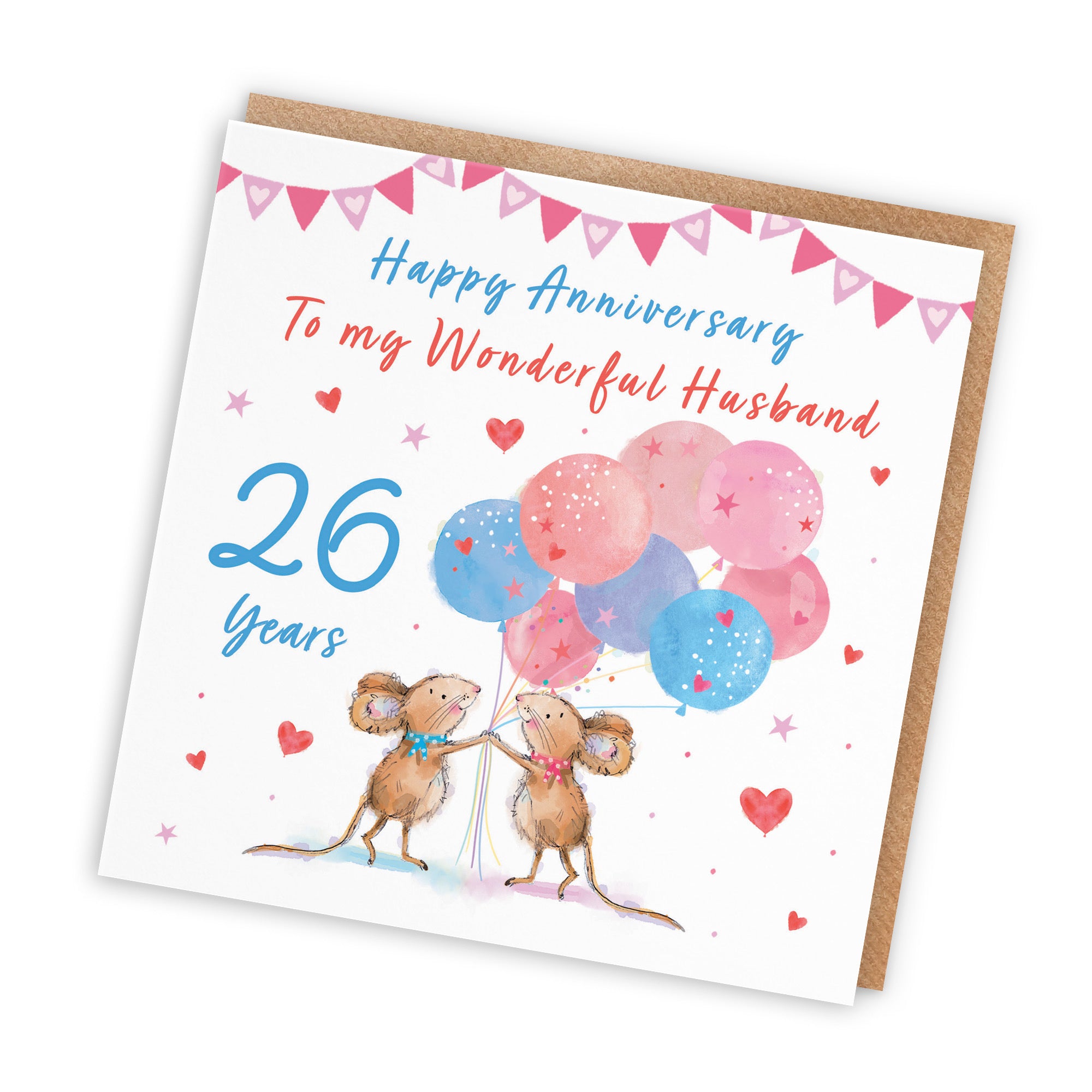 26th Husband Anniversary Card Happily Ever After Little Whiskers - Default Title (SN00172)