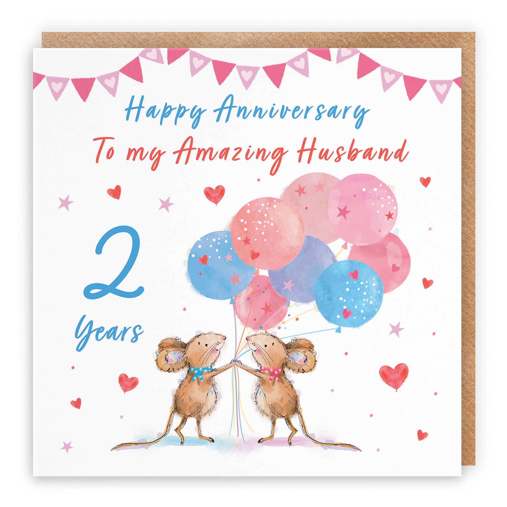 2nd Husband Anniversary Card Happily Ever After Little Whiskers - Default Title (SN00175)