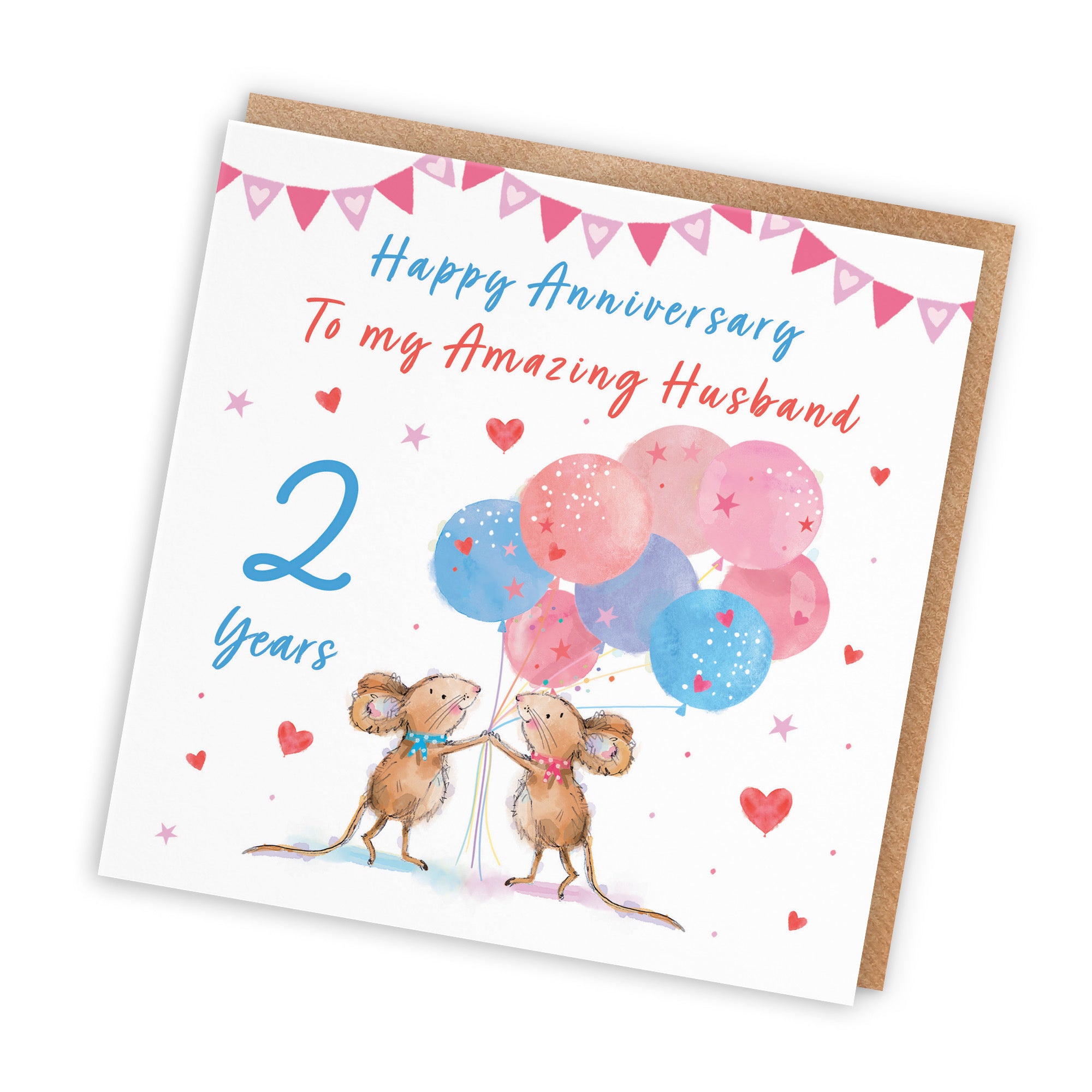 2nd Husband Anniversary Card Happily Ever After Little Whiskers - Default Title (SN00175)