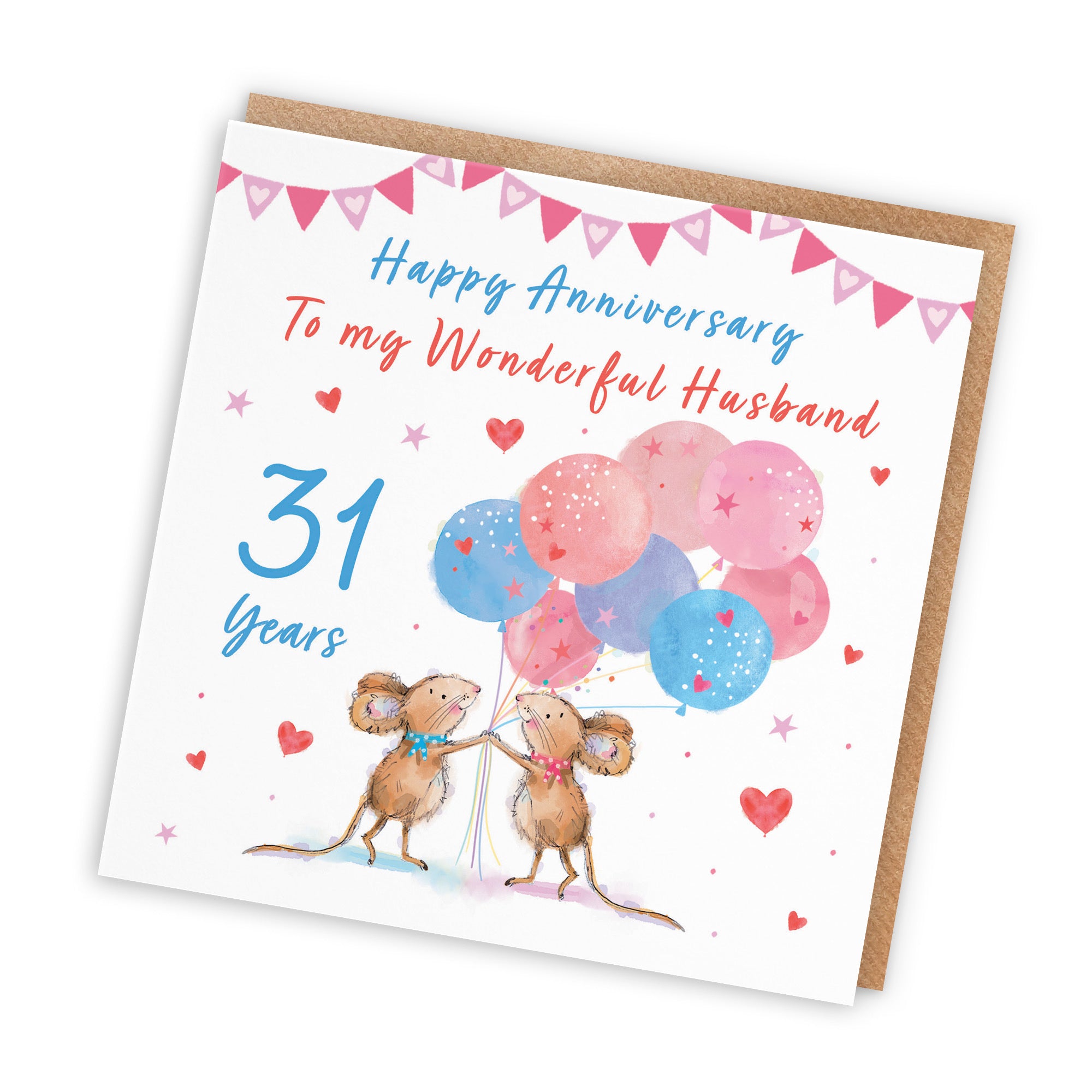 31st Husband Anniversary Card Happily Ever After Little Whiskers - Default Title (SN00177)